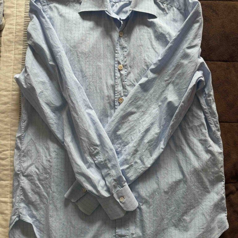 Kiton Kiton Blue checkered shirt Size US L / EU 52-54 / 3 - 1 Thumbnail