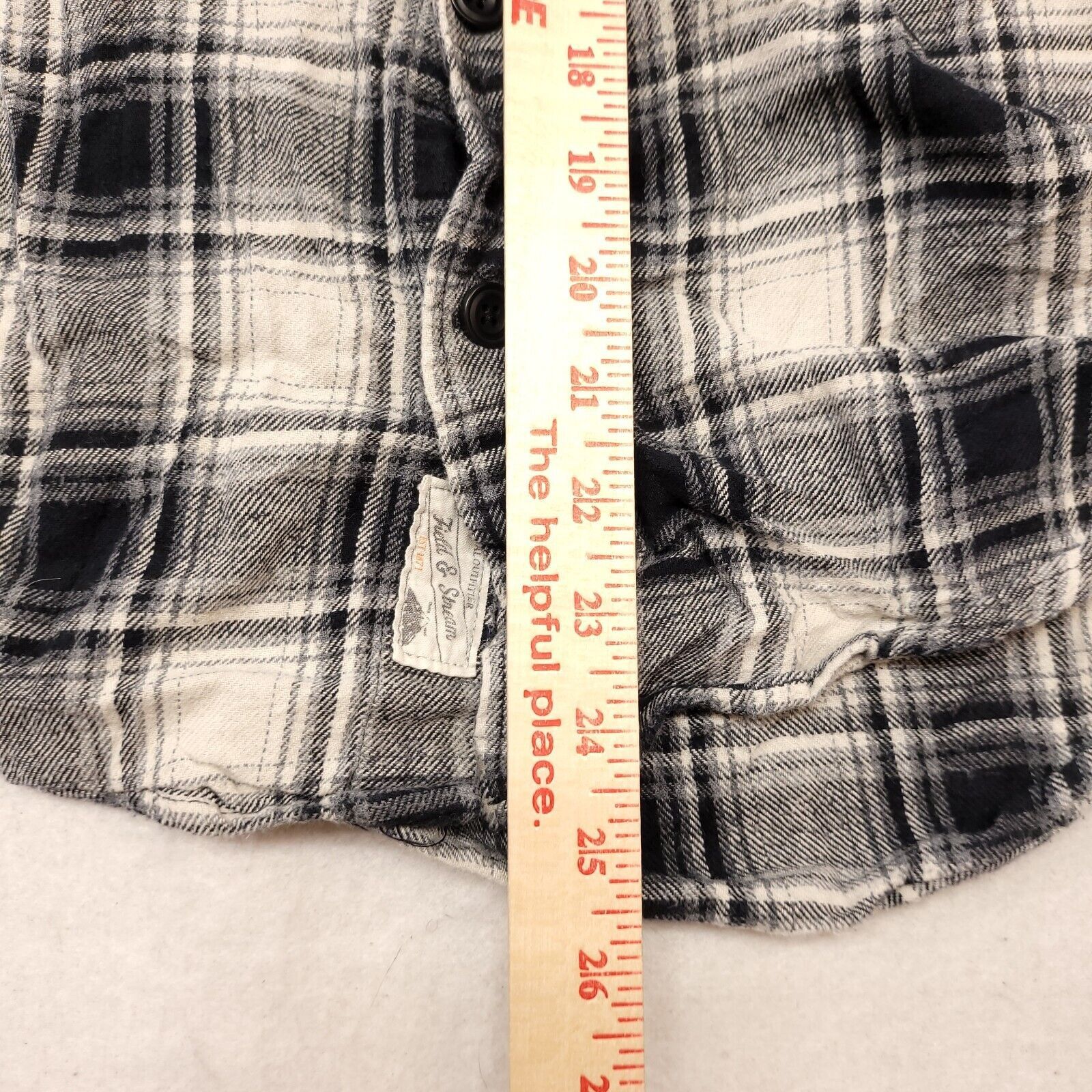 Field & Stream Field & Stream Tartan Flannel Shirt Mens Size Medium M Black Size US M / EU 48-50 / 2 - 8 Thumbnail