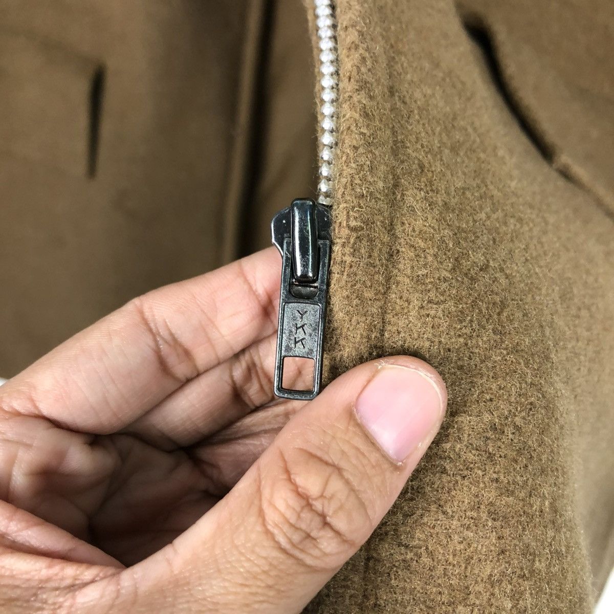 Yohji Yamamoto 🔥VINTAGE CHORE WOOL JACKET Y’S FOR MEN ZIPPER HIGH COLLAR Size US M / EU 48-50 / 2 - 18 Thumbnail