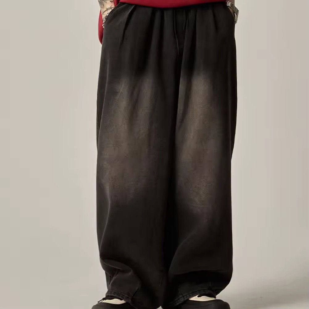 Japanese Brand Elastic Waist Oversize Wide Leg Trousers Size US 32 / EU 48 - 3 Thumbnail