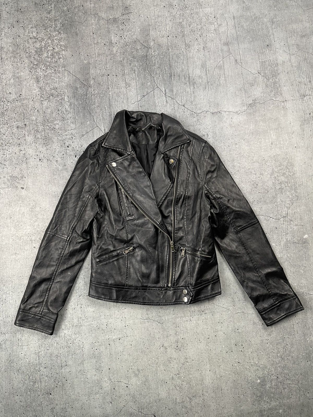 Japanese Brand 90s Bik Bok Leather Jacket Moto Racing Style Size L / US 10 / IT 46 - 1 Thumbnail