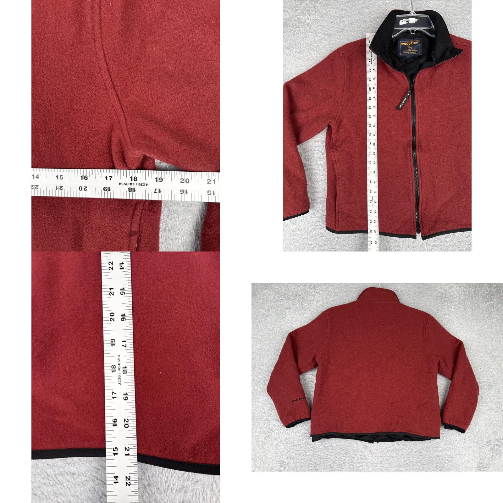Vintage Woolrich Jacket Women Small Red Fleece Full Zip Lined Outdoor Hiking Casual Warm Size S / US 4 / IT 40 - 8 Thumbnail
