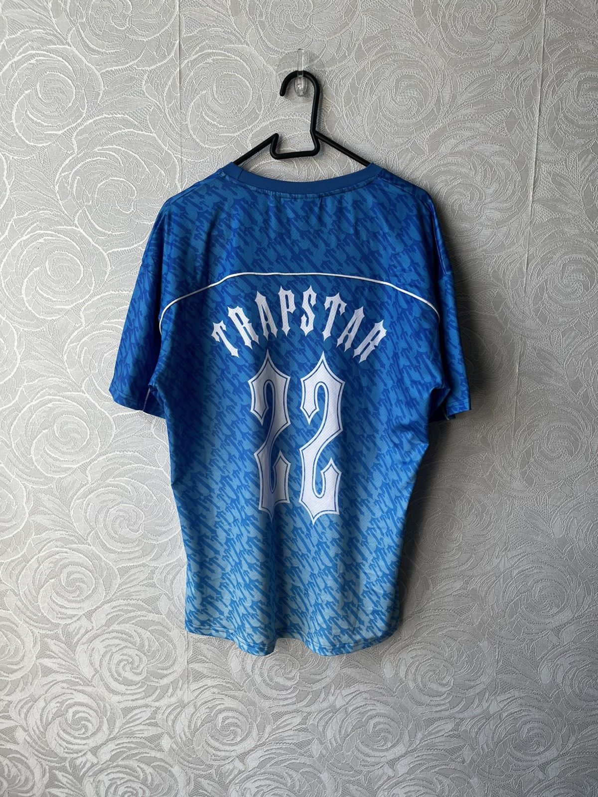 Trapstar London Trapstar Blue Monogram Jersey Italian Collaboration DrillY2K Size US XL / EU 56 / 4 - 5 Thumbnail