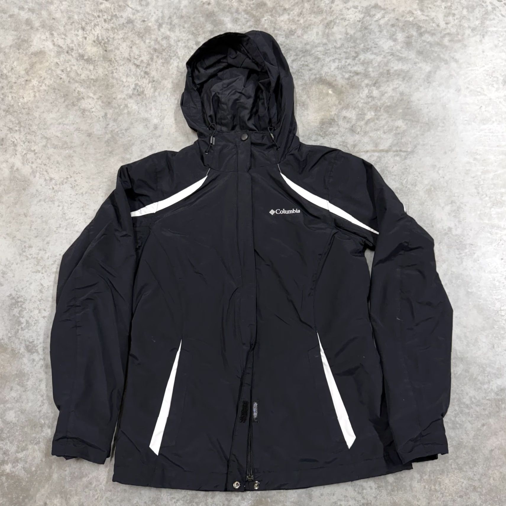 Vintage Columbia Women’s Jacket Medium Black 3-in-1 Hooded Full Zip Interchange Outdoor Jacket Size M / US 6-8 / IT 42-44 - 2 Thumbnail