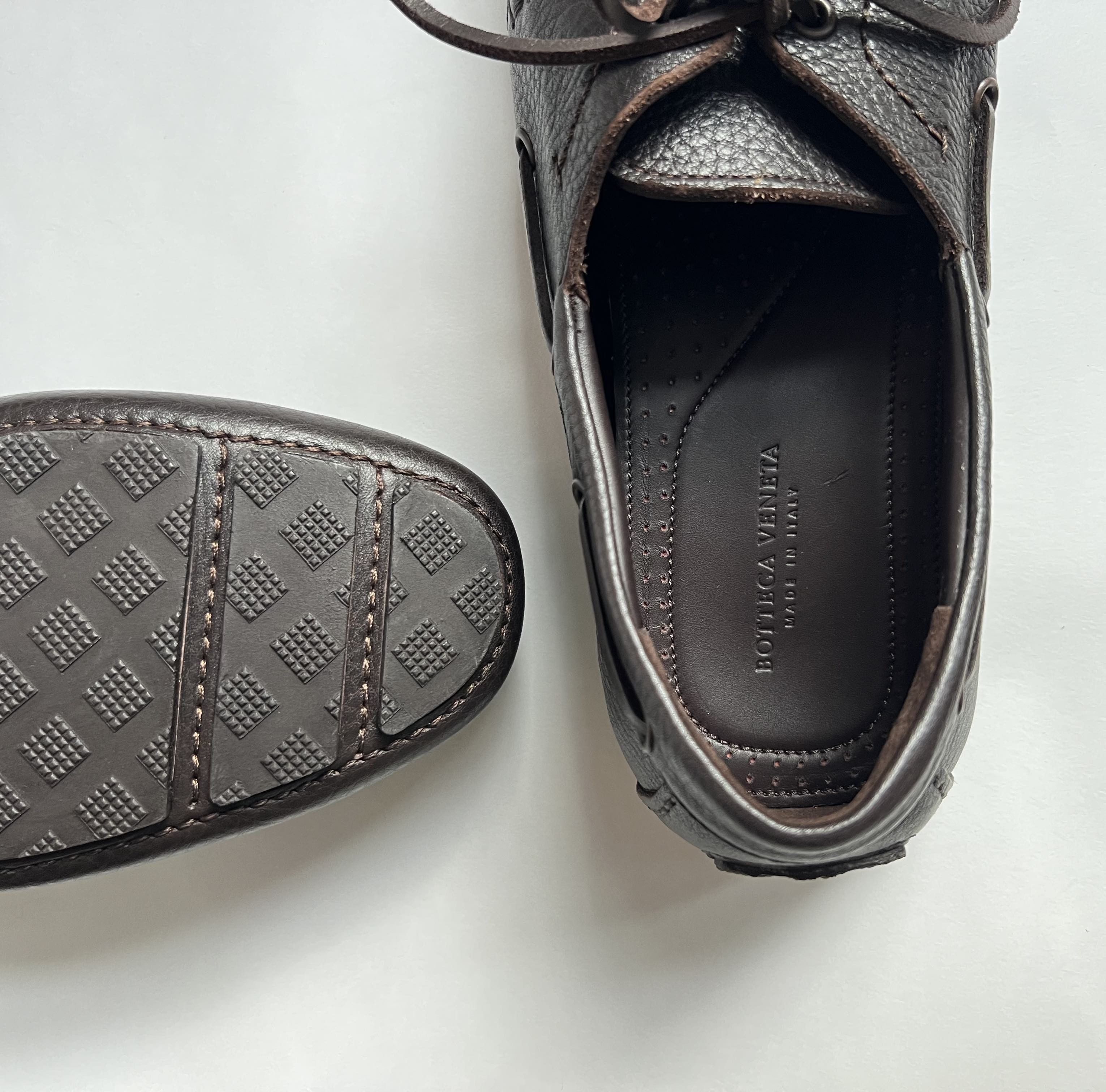 Bottega Veneta Bottega Veneta Leather Boat Shoes Size US 9.5 / EU 42-43 - 10 Thumbnail