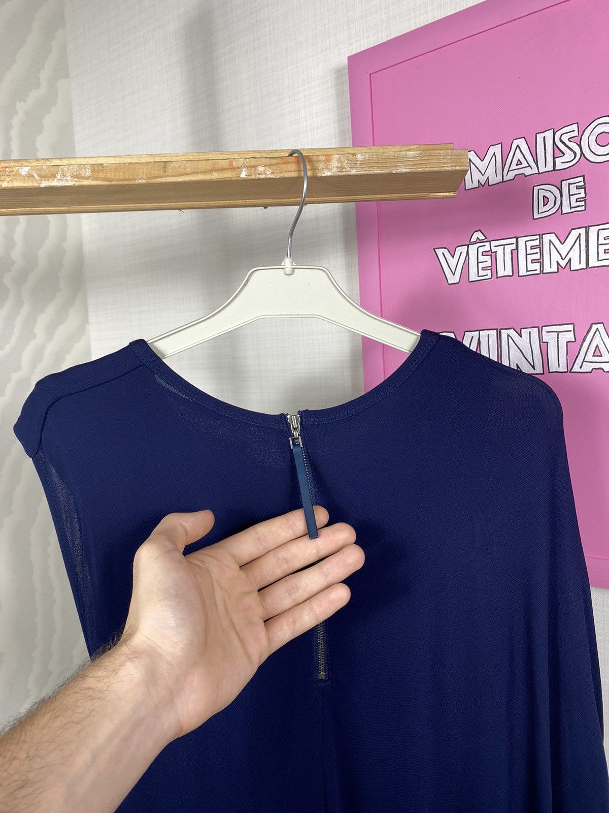Designer × Helmut Lang Helmut Lang Asymmetrical Shoulder Dress Size M / US 6-8 / IT 42-44 - 14 Thumbnail