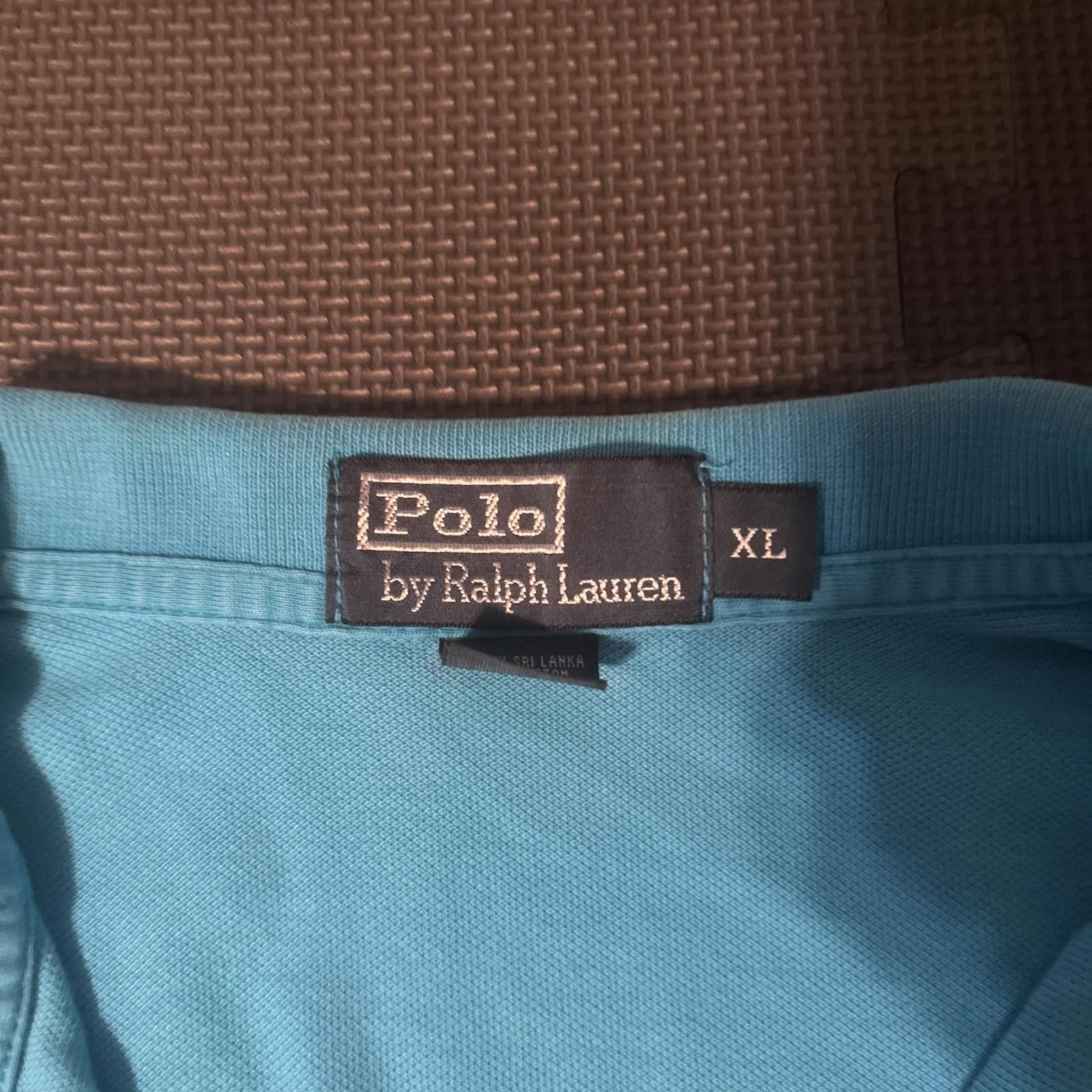 Polo Ralph Lauren Vintage Polo Ralph Lauren Polo Blue Shirt Mens Large Size US XL / EU 56 / 4 - 2 Thumbnail