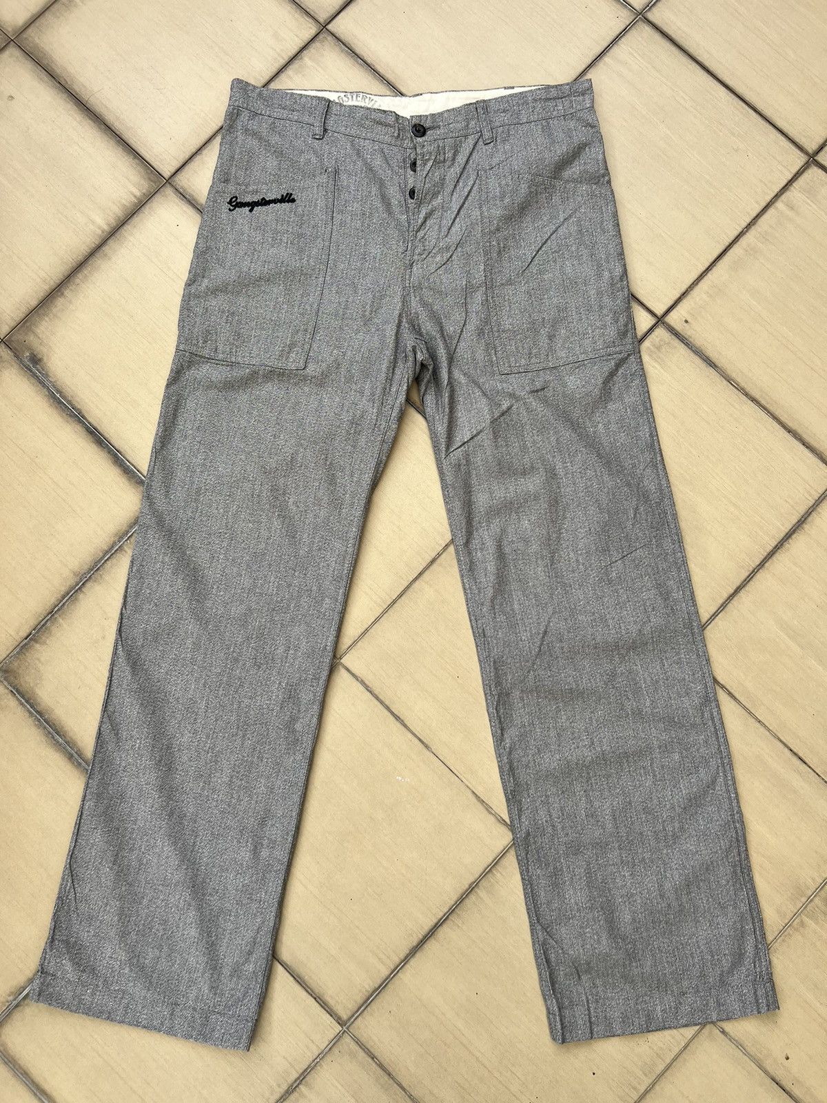 Japanese Brand Glad Hand Gangsterville Salt & Pepper Fatigue Trouser Pant Size US 36 / EU 52 - 1 Thumbnail