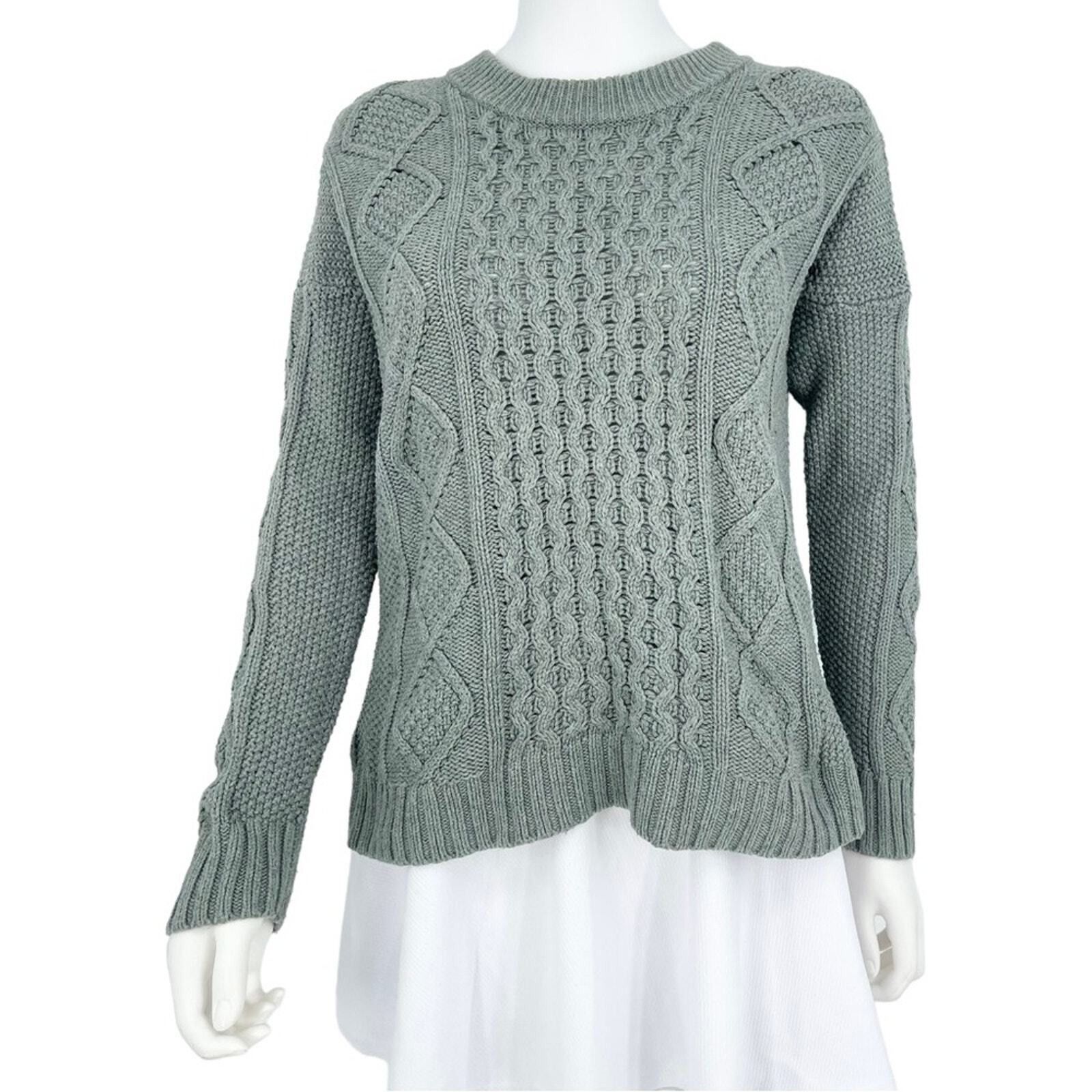 Madewell Madewell Teal Classic Cable Pullover Knit Sweater Medium Size M / US 6-8 / IT 42-44 - 1 Thumbnail