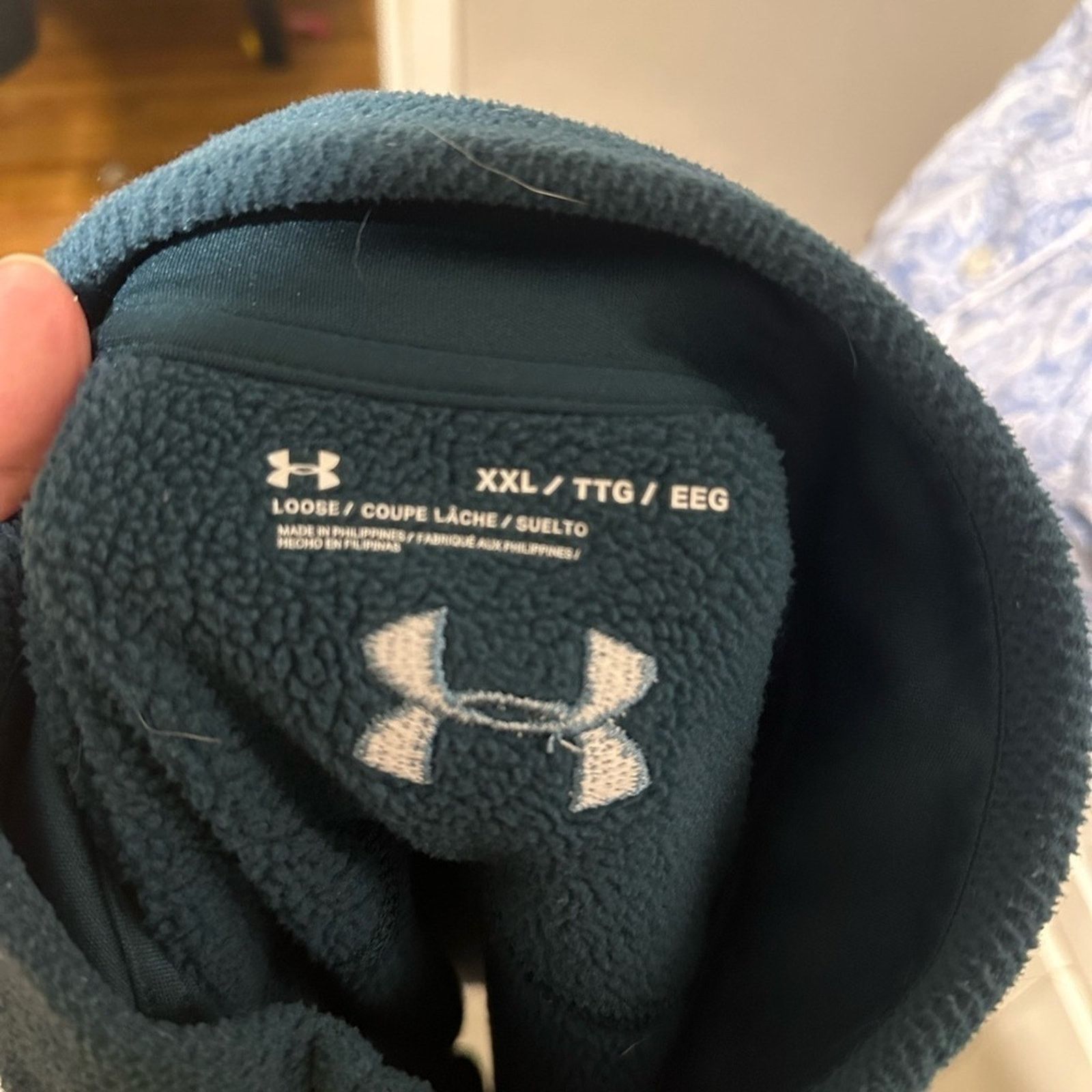 Under Armour Under Armour Turquoise Half Zip Fleece Sweater Size US XXL / EU 58 / 5 - 8 Thumbnail