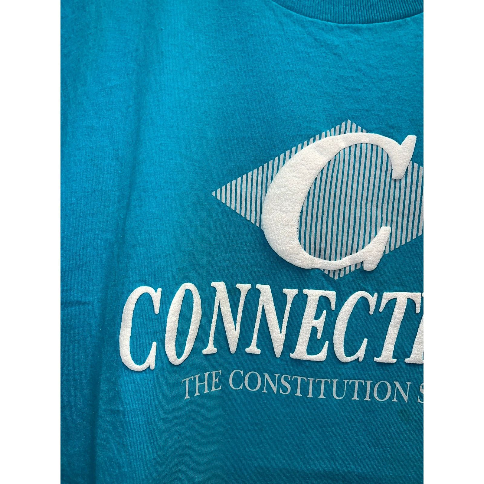 Delta Vintage Connecticut Shirt The Constitution State Teal 90s XL Size US XL / EU 56 / 4 - 3 Thumbnail