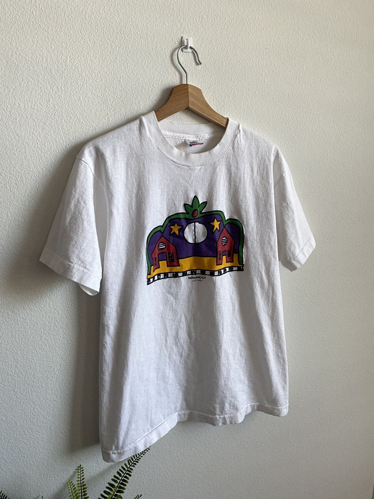 Vintage Vintage 90s Single Stitch Art Tee Size US L / EU 52-54 / 3 - 3 Thumbnail