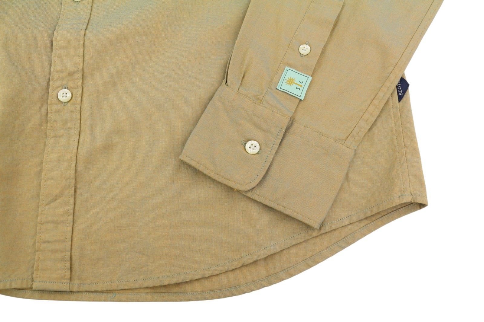 Scotch & Soda M Brown Holographic Button-Up Shirt 89045 Size US M / EU 48-50 / 2 - 6 Thumbnail