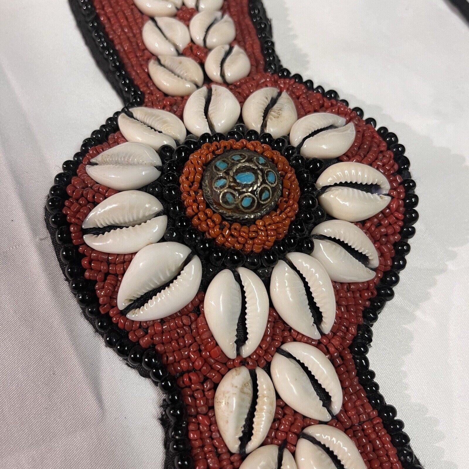 Handmade NativeAmerican Belt Attributed to Shinnecock People Folk Art Size ONE SIZE - 4 Thumbnail