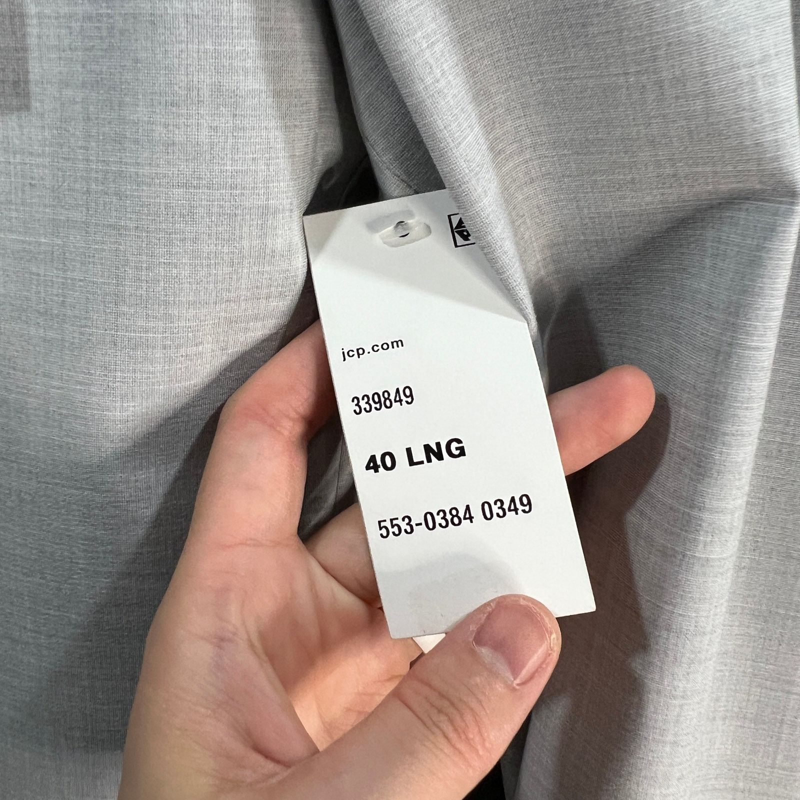 Other J. Ferrar Mens Slim Fit Suit Jacket Gray Size 40LNG Size 40L - 10 Thumbnail