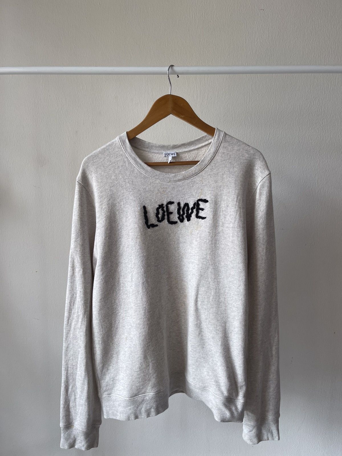 Loewe Loewe Embroidered Logo Sweatshirt Size US L / EU 52-54 / 3 - 2 Thumbnail