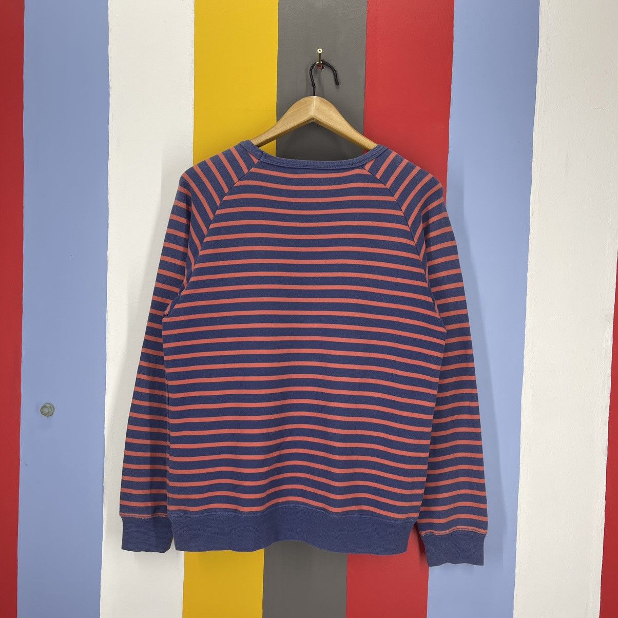Japanese Brand CLOTHES OIL CLOTHING SERVICES Stripe Sweatshirt #2016/14 Size US M / EU 48-50 / 2 - 8 Thumbnail