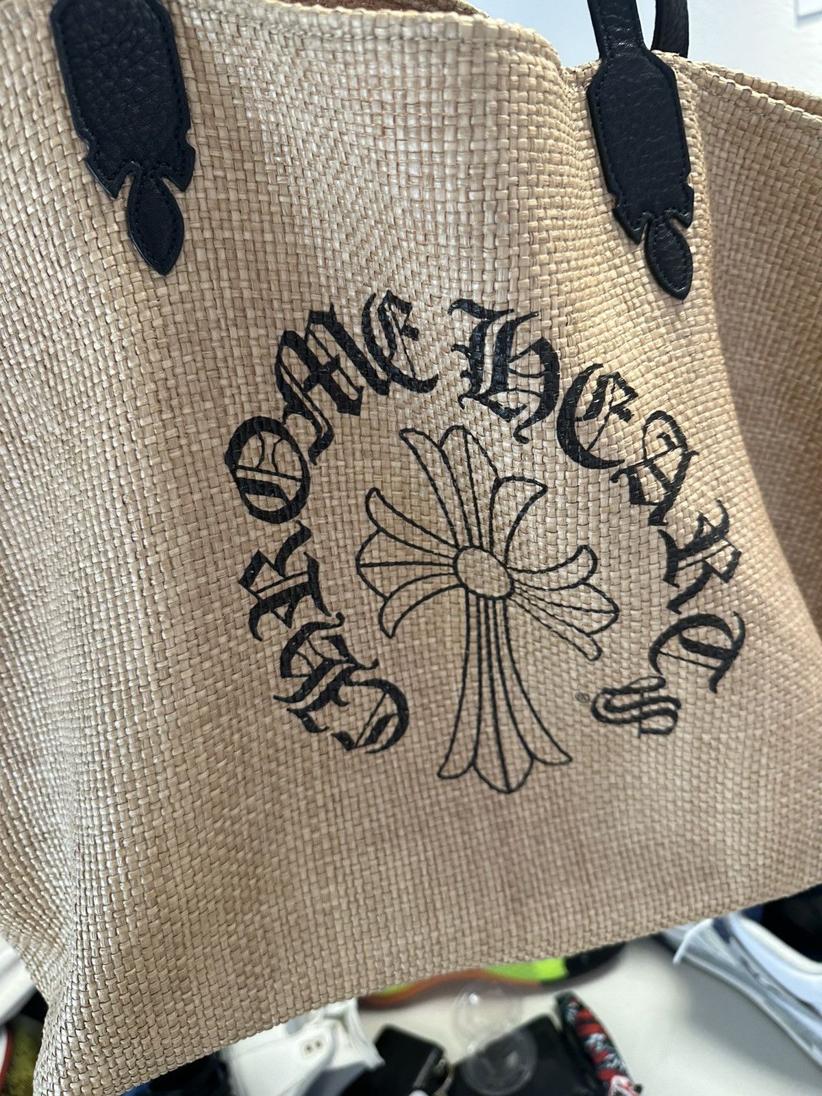 Chrome Hearts Chrome Hearts Woven Beach Horse Shoe Beach Bag