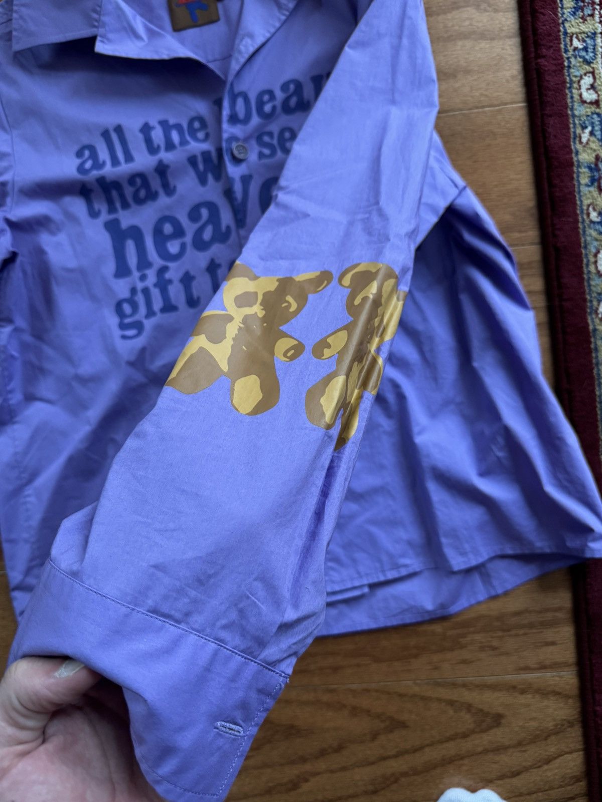 Heaven by Marc Jacobs Purple Heaven’s Gift Longsleeve Shirt Size US M / EU 48-50 / 2 - 5 Thumbnail