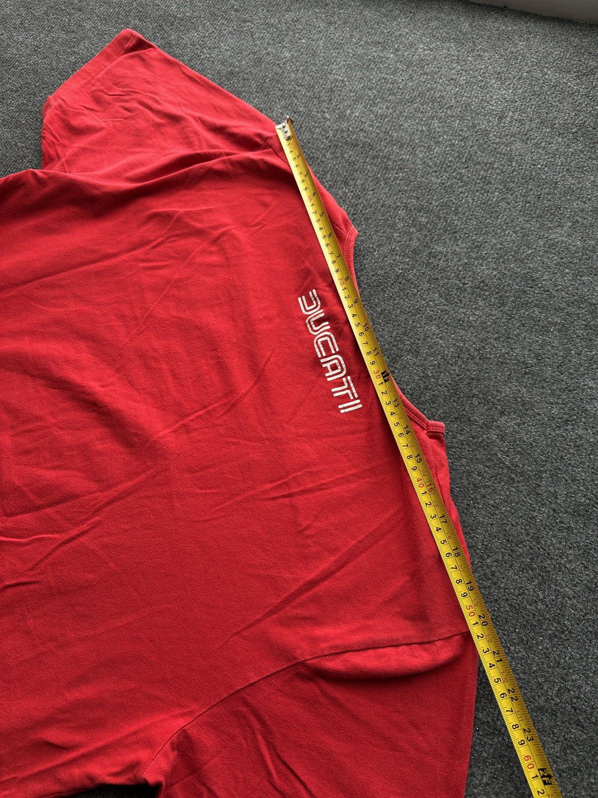 Ducati DUCATI 🚨 RACING RED TEE BIG LOGO MOTORCYCLE MOTO SPORT Size US XL / EU 56 / 4 - 13 Thumbnail