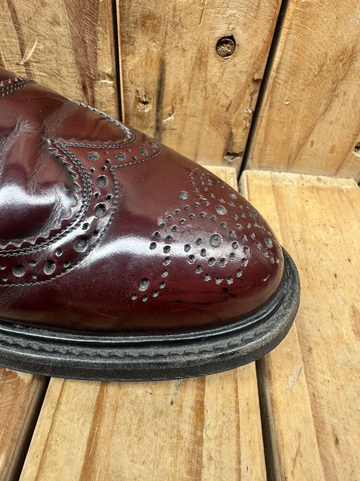 Church's Church’s ‘WAREHAM’ brown wingtip brogue Mens shoes US 8 F Size US 8 / EU 41 - 15 Thumbnail