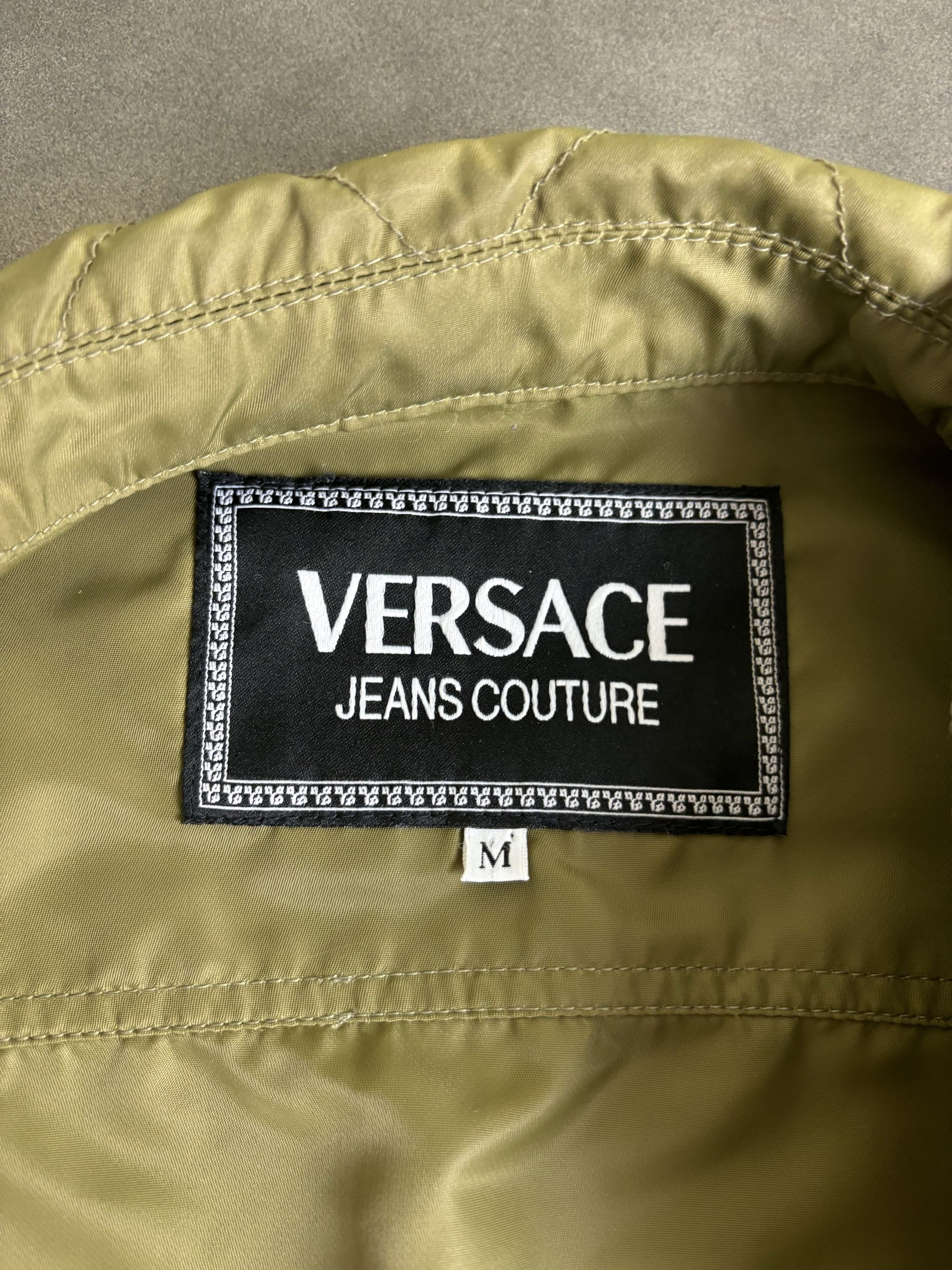 Versace × Versace Jeans Couture × Vintage 1990s Versace Jeans Couture Nylon Tucker Jacket Vintage Boxy Size US M / EU 48-50 / 2 - 5 Thumbnail