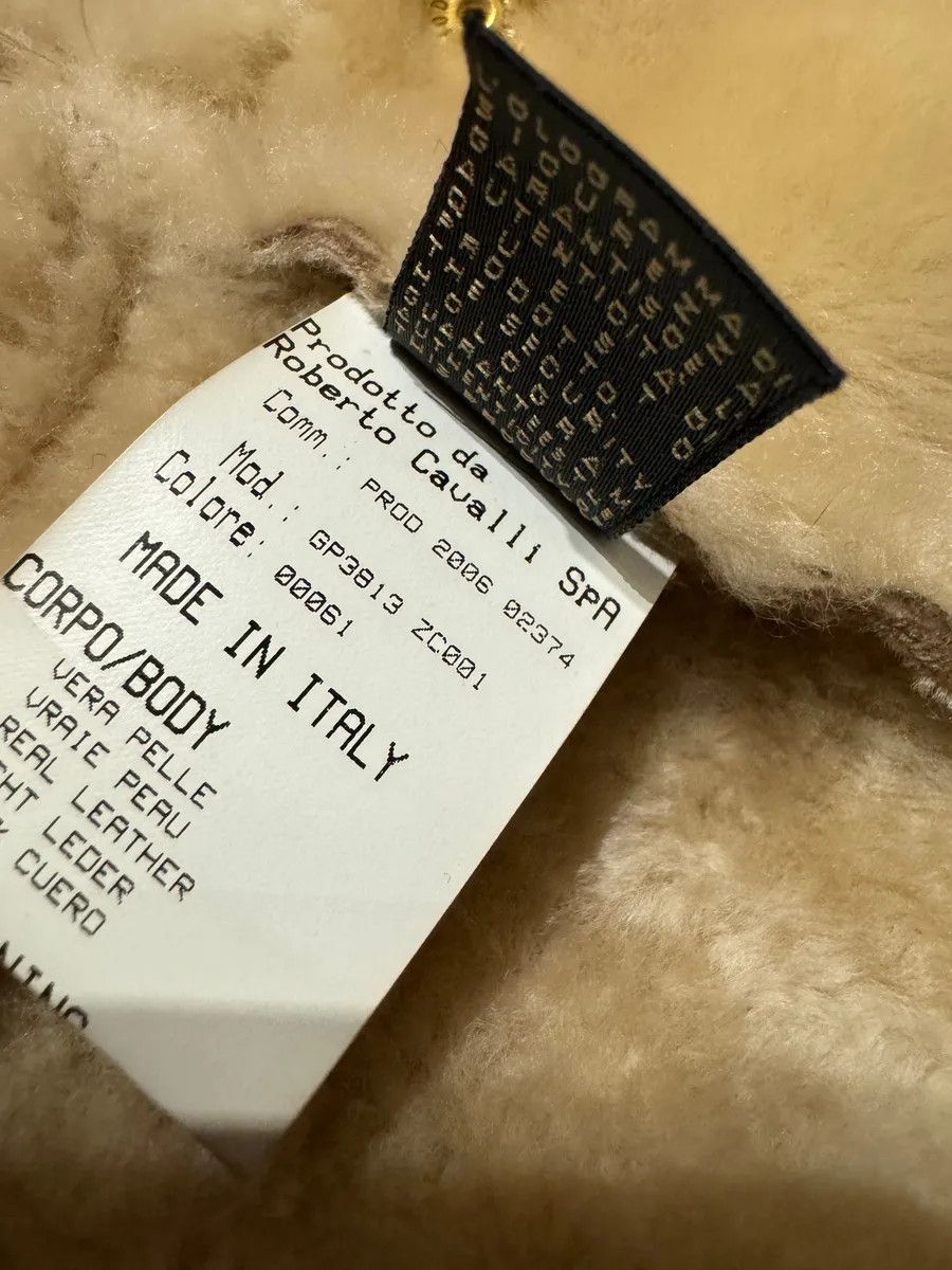 Roberto Cavalli FW2006 Roberto Cavalli Beige Fur & Silk Leather Creamy Royal Jacket Size S / US 4 / IT 40 - 10 Thumbnail