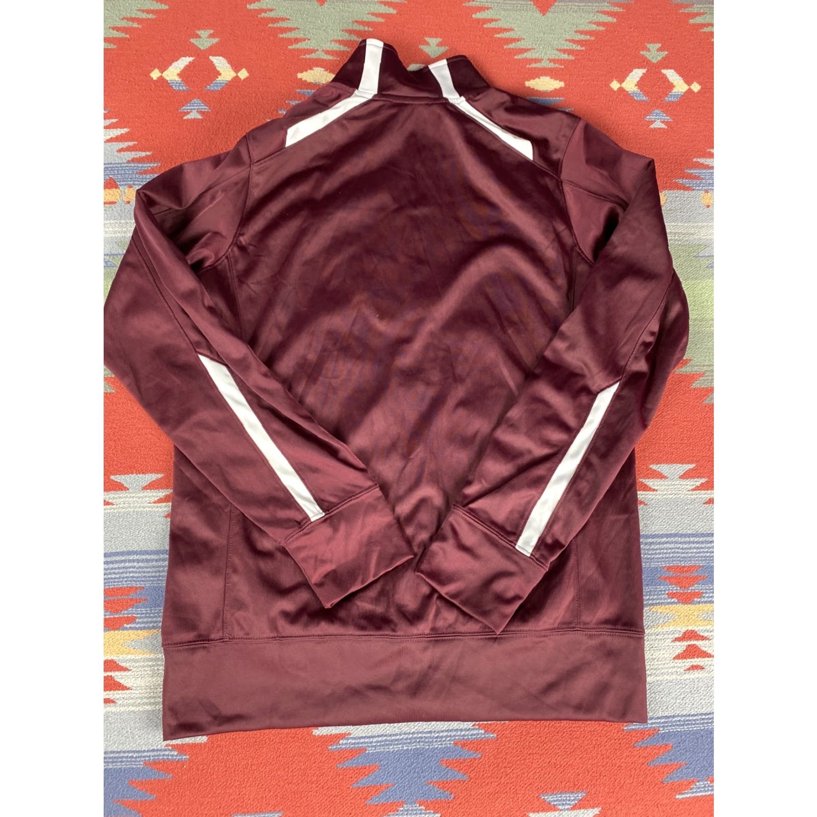 Nike VINTAGE Nike Air Track Jacket Mens S Burgandy Red Maroon Track Jacket Nike Air 90s Ac tivewear Mens Size US S / EU 44-46 / 1 - 5 Thumbnail