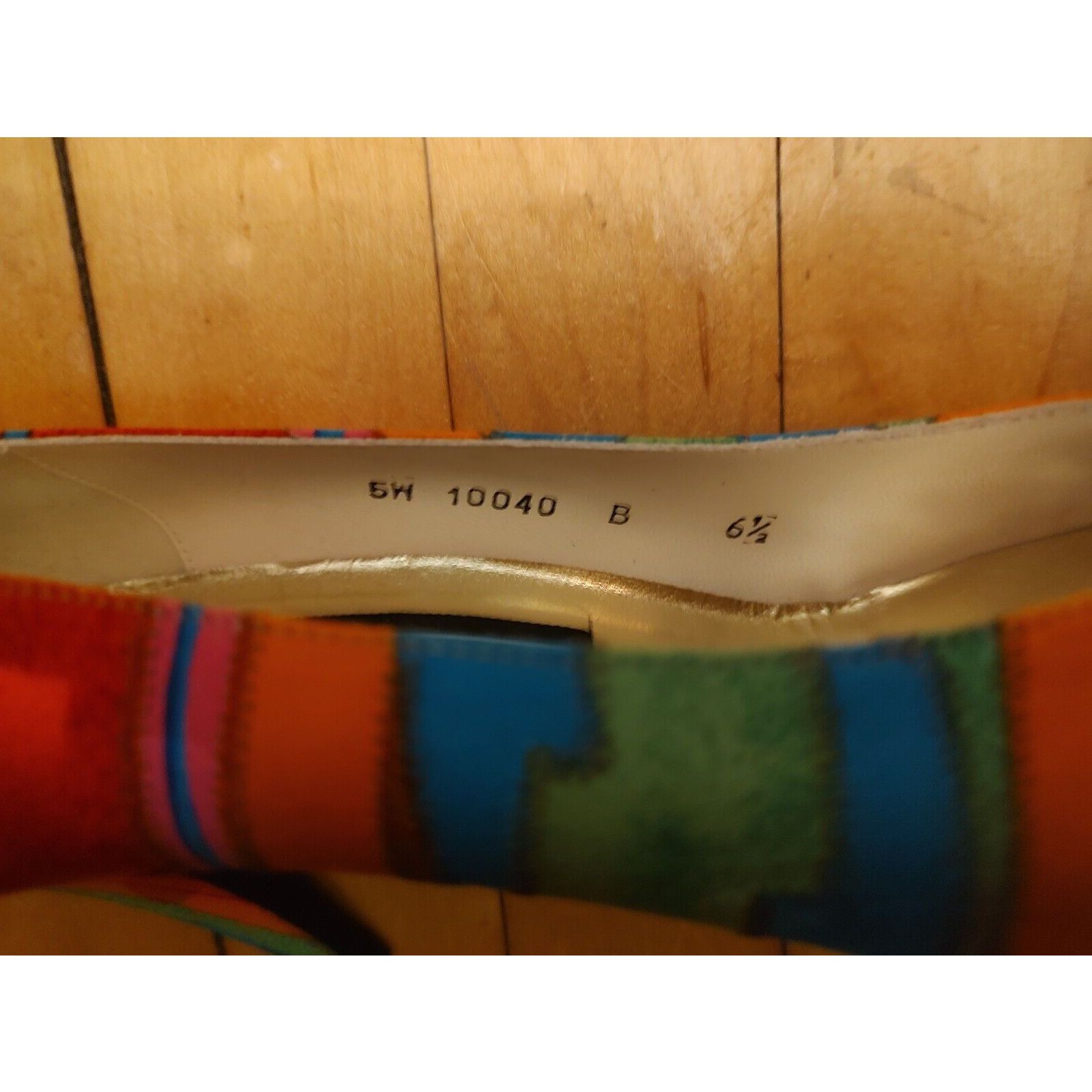 Stuart Weitzman Vintage 90's STUART WEITZMAN Multi Fiesta Heels Pumps 6.5 Size US 6.5 / IT 36.5 - 4 Thumbnail