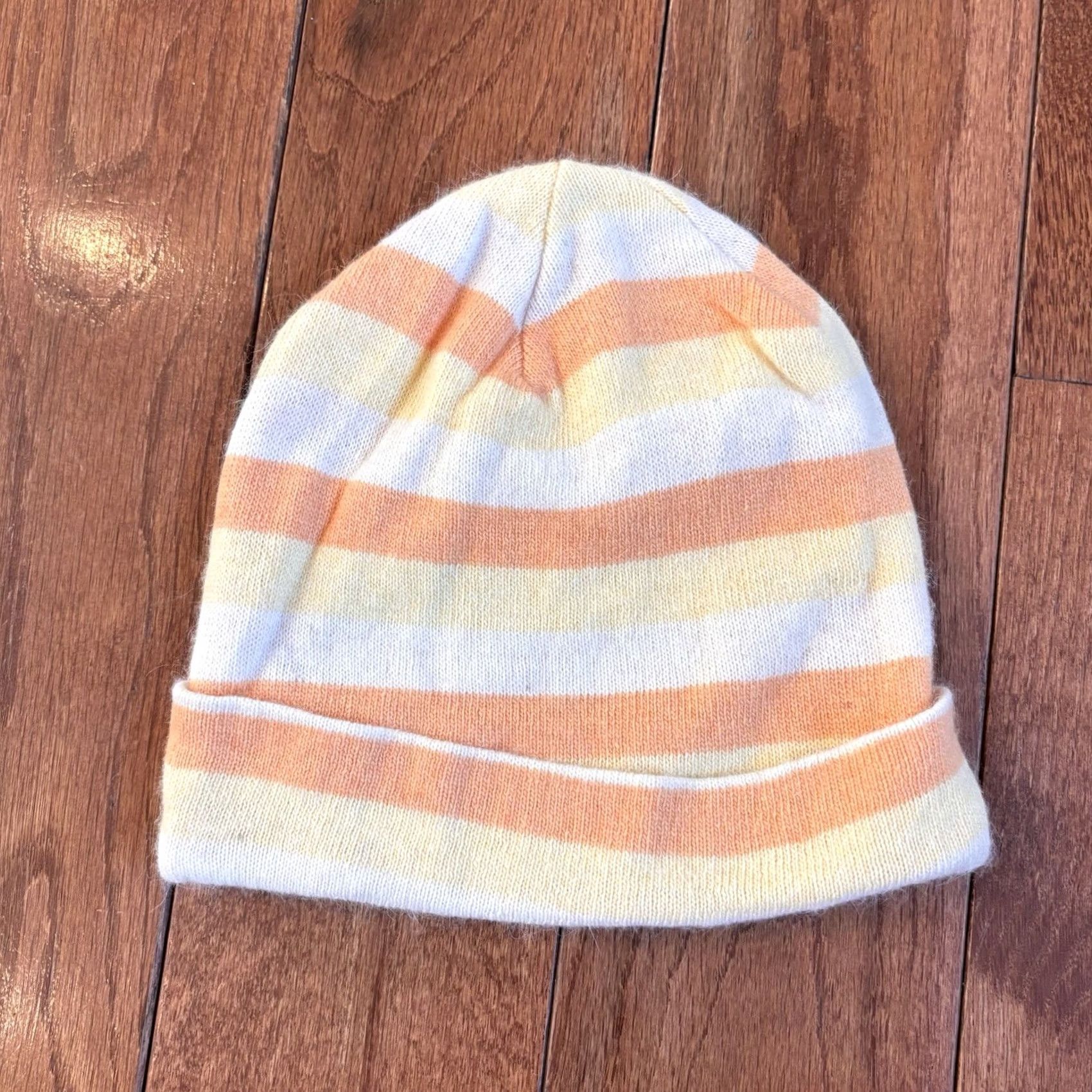 Ralph Lauren Lauren Ralph Lauren Glove Beanie Orange White Stripes One Size Women Angora Nylon Wool Set Size ONE SIZE - 7 Thumbnail