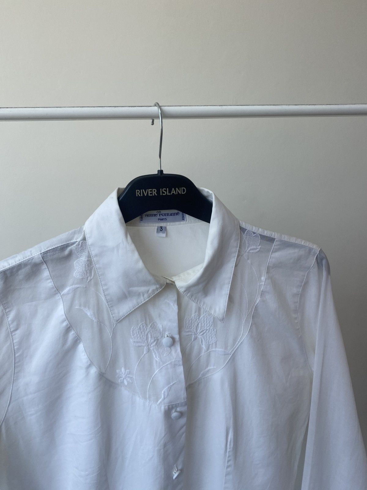 ANNE FONTAINE Vintage Anne Fontaine Paris womens button up shirt Size XS / US 0-2 / IT 36-38 - 7 Thumbnail
