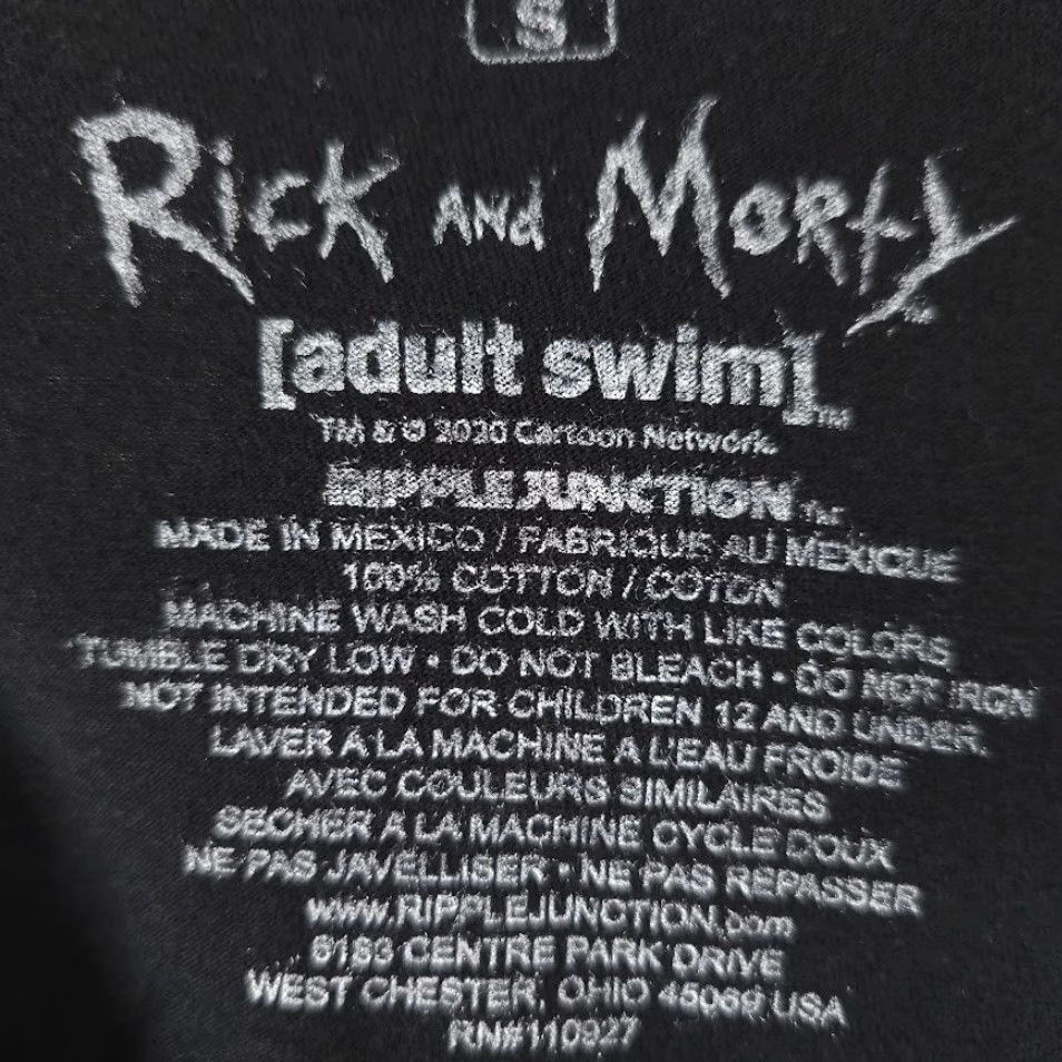 Swims VINTAGE Rick And Morty T Shirt Mens Size Small Black Adult Swim Cartoon Series Size US S / EU 44-46 / 1 - 5 Thumbnail