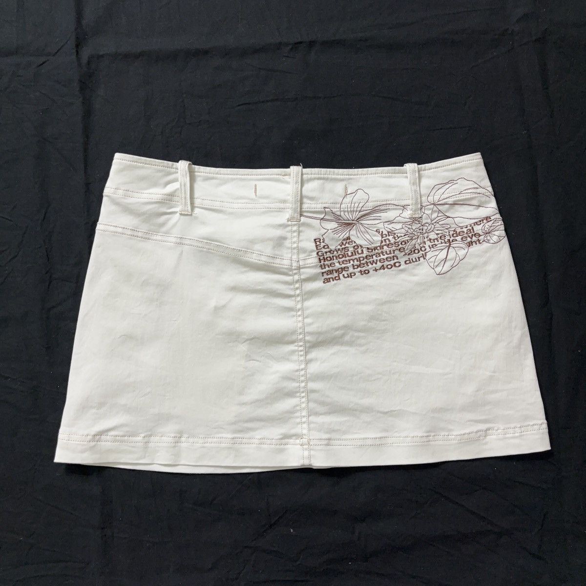 GSUS Sindustries × Vintage GSUS SINDUSTRIES Y2K MINI SKIRT 2000s Size 29" - 2 Thumbnail