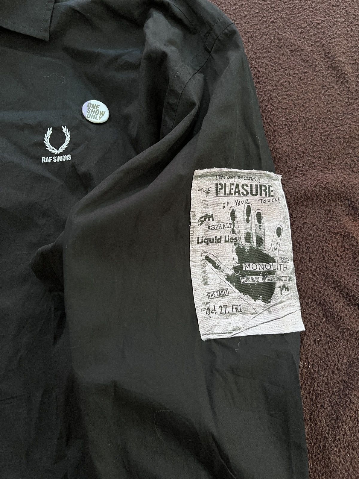 SS22 Raf Simons x Fred Perry Blue In Black patch