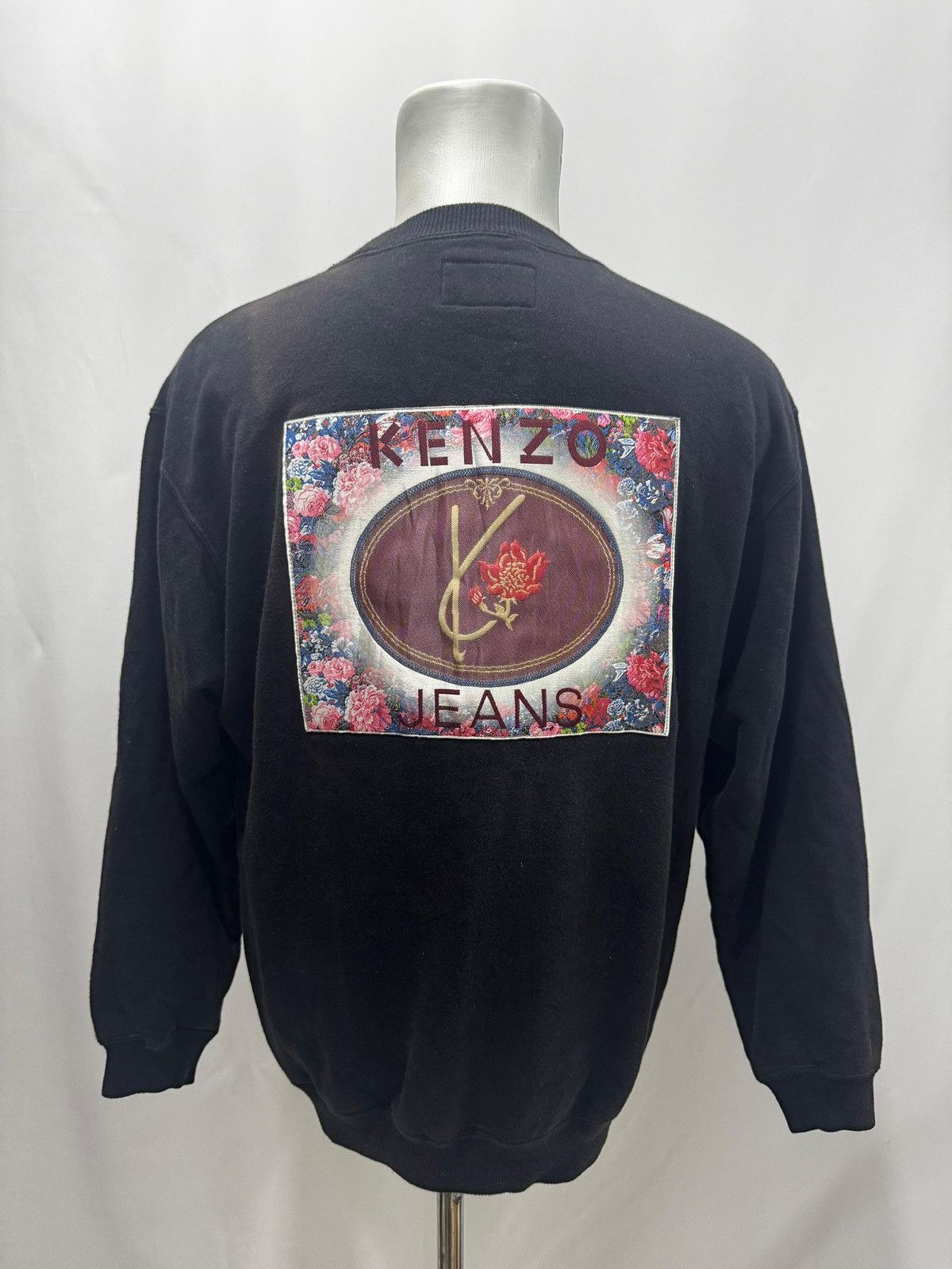 Kenzo × Vintage Vintage 90s Kenzo Sweatshirt Big Logo Kenzo Sweater Size US L / EU 52-54 / 3 - 1 Thumbnail