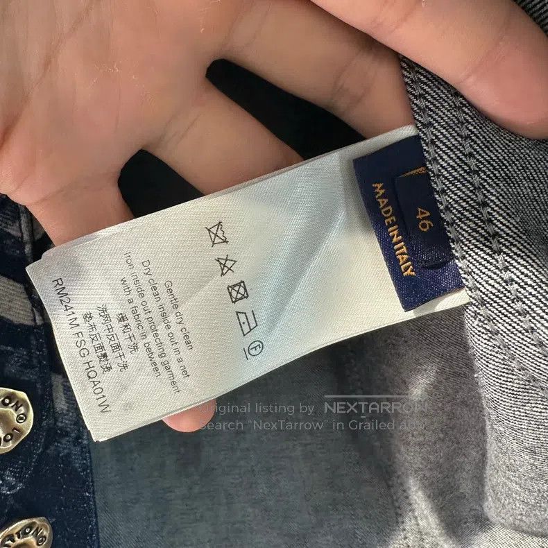 Louis Vuitton Louis Vuitton Tie-dyed full-print denim jacket Size US S / EU 44-46 / 1 - 5 Thumbnail