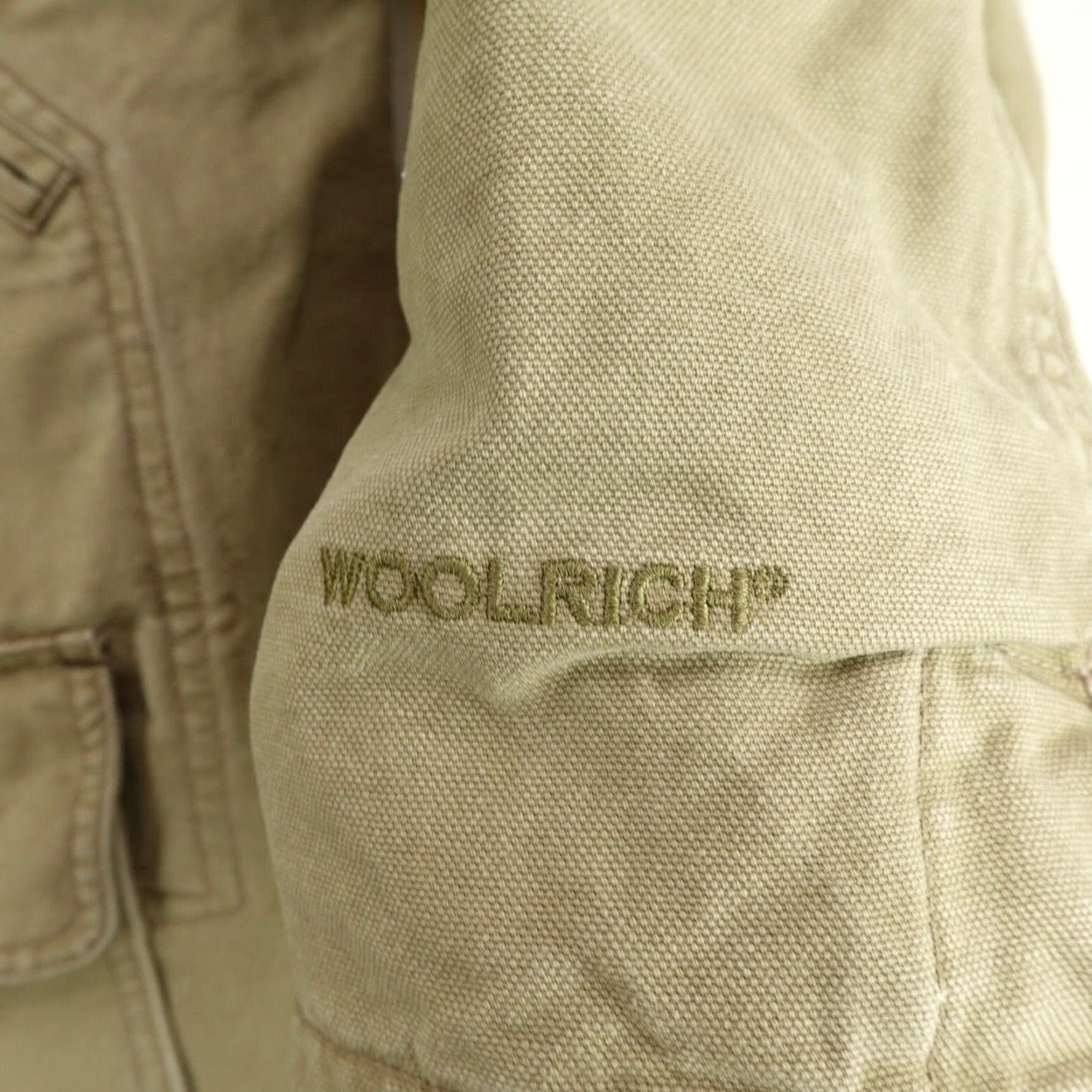 Vintage Woolrich Jacket Mens XL Canvas Fleece Lined Chore Barn Coat Corduroy Collar Brown Size US XL / EU 56 / 4 - 5 Thumbnail