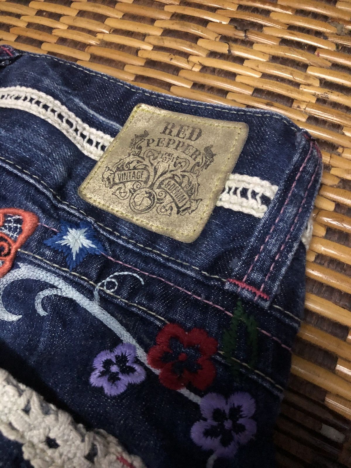 Designer × Hysteric Glamour × Japanese Brand Vintage Red Pepper Jeans Japanese Brand Size 31" - 16 Thumbnail