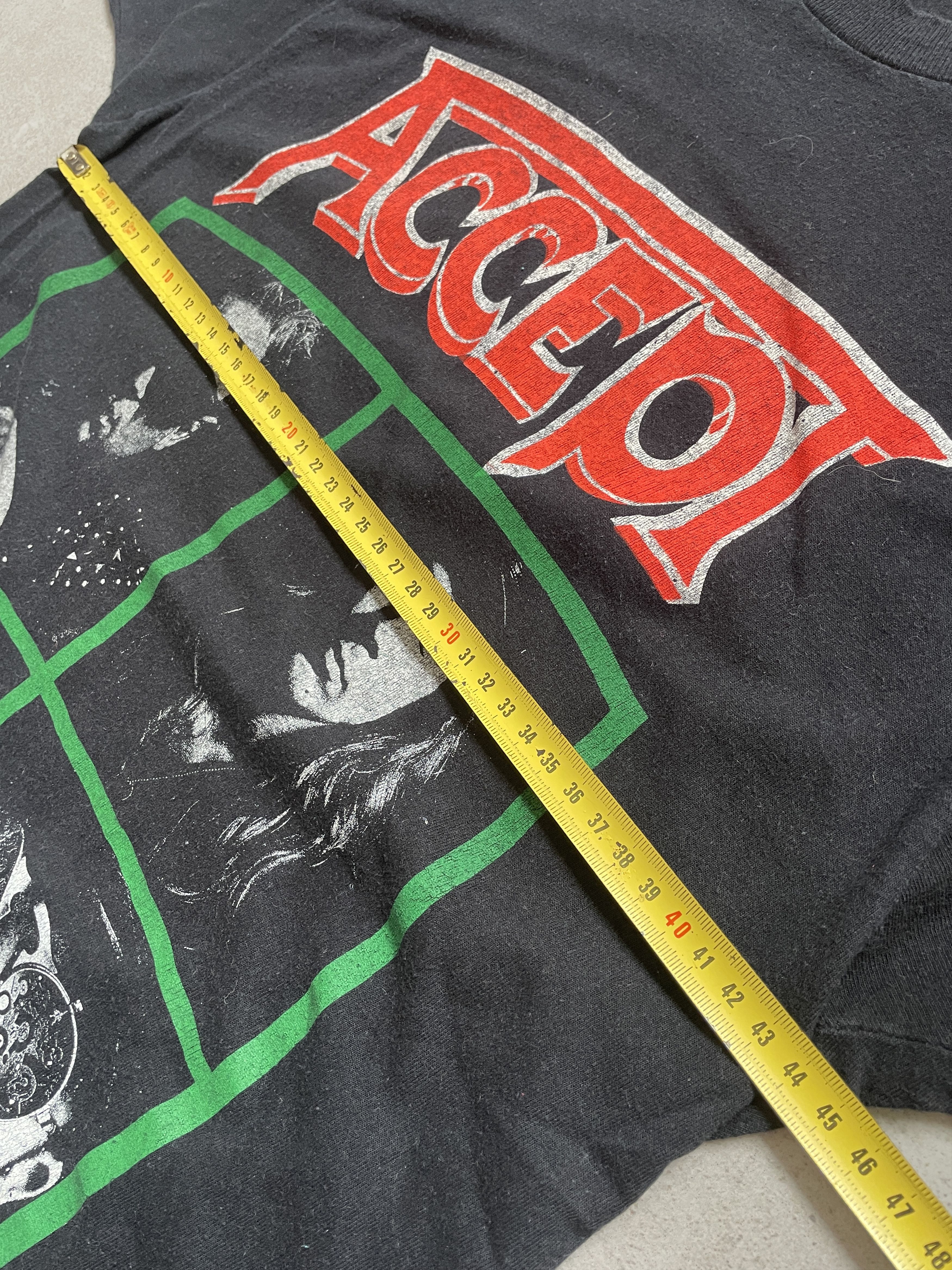 Band Tees VINTAGE ACCEPT 93 TOUR OBJECTION OVERRULED SINGLE STITCH TEE Size US M / EU 48-50 / 2 - 9 Thumbnail