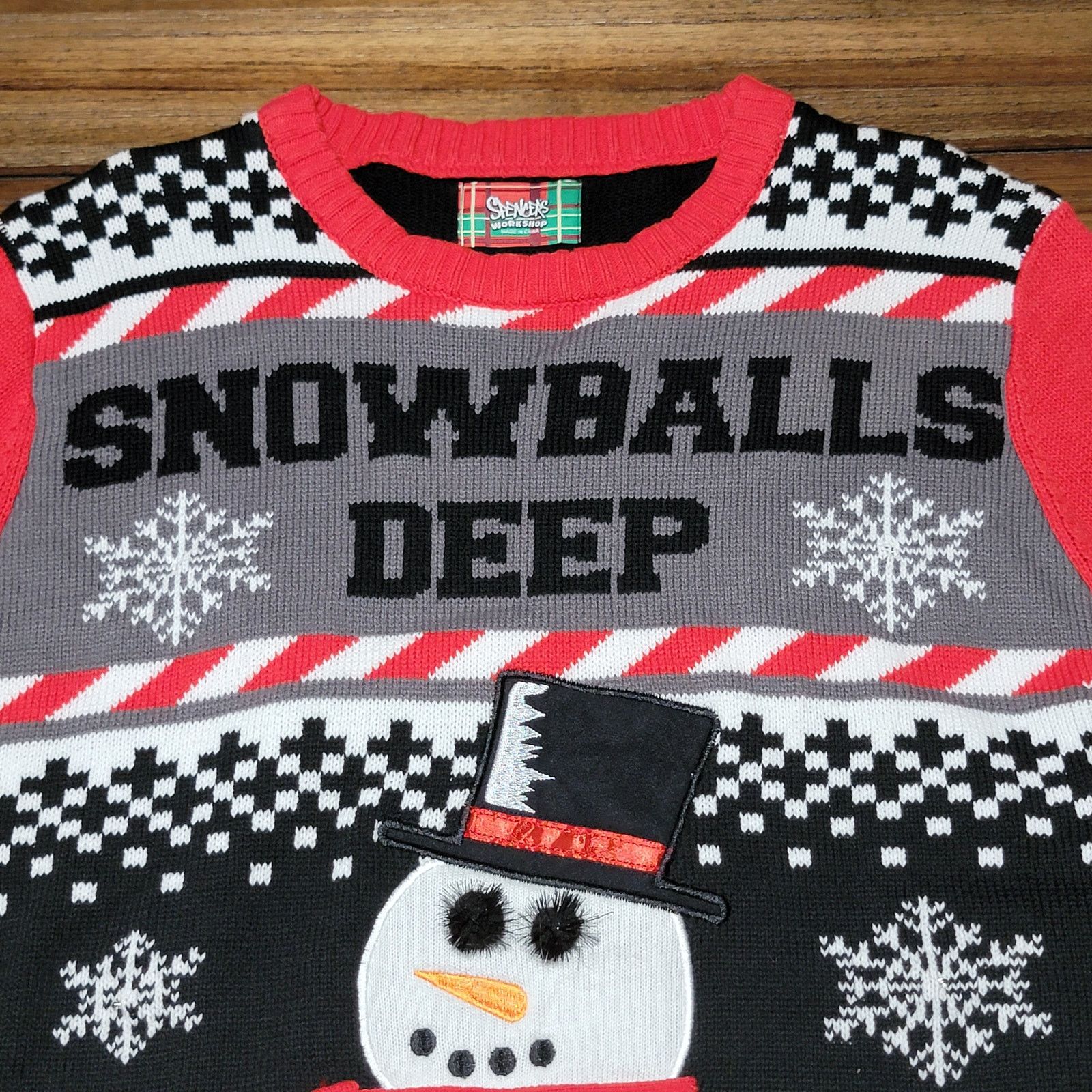 Other Spencer's Light-Up Christmas Sweater "Snowballs Deep" -Large Size US L / EU 52-54 / 3 - 3 Thumbnail