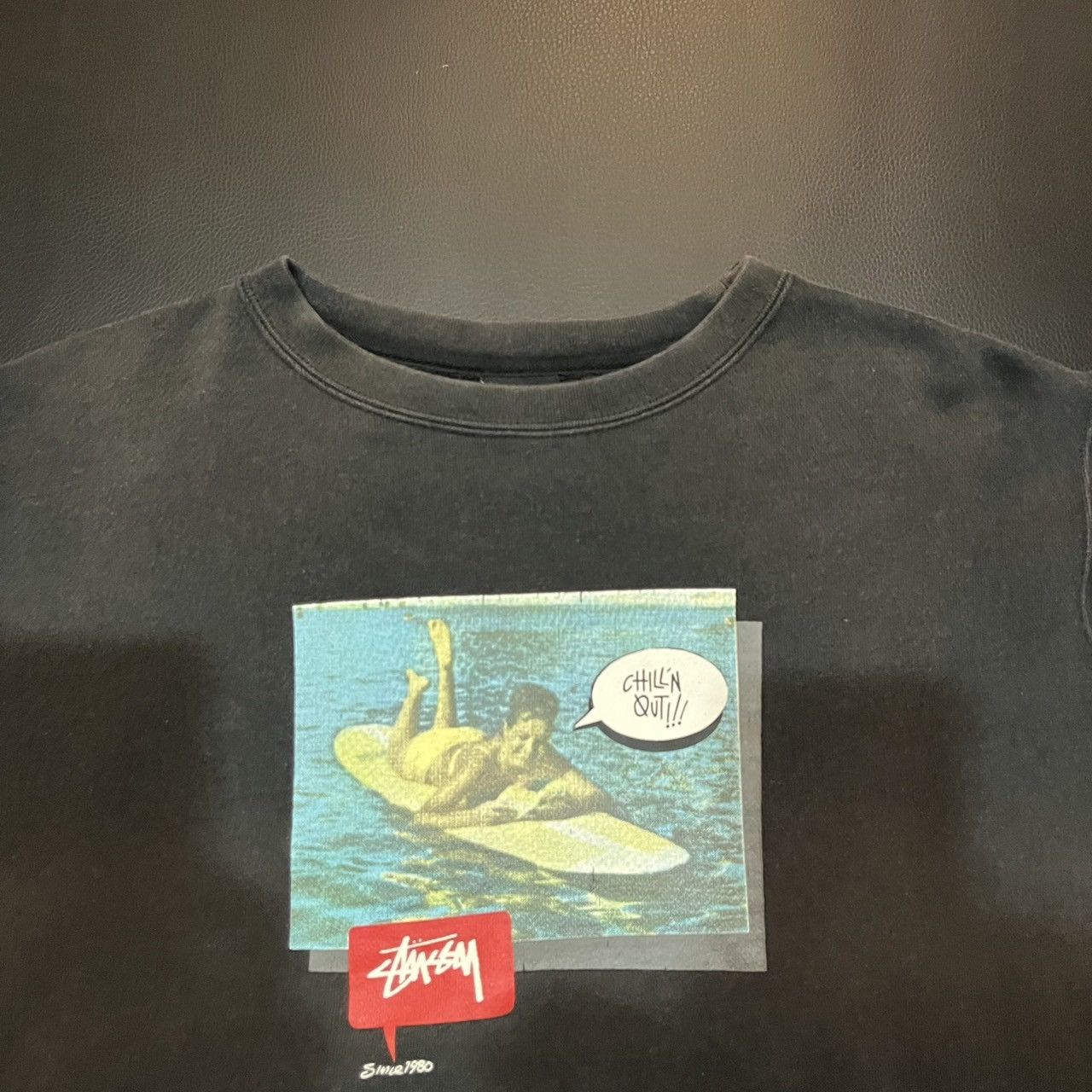 Stussy vintage stussy chill'n out faded sweatshirt black Size US M / EU 48-50 / 2 - 3 Thumbnail