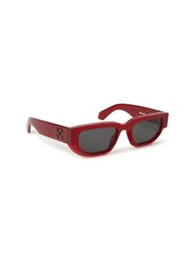 Off-White NEW OFF-WHITE OERI115S24PLA0012807 Greeley Burgundy Size ONE SIZE - 4 Thumbnail