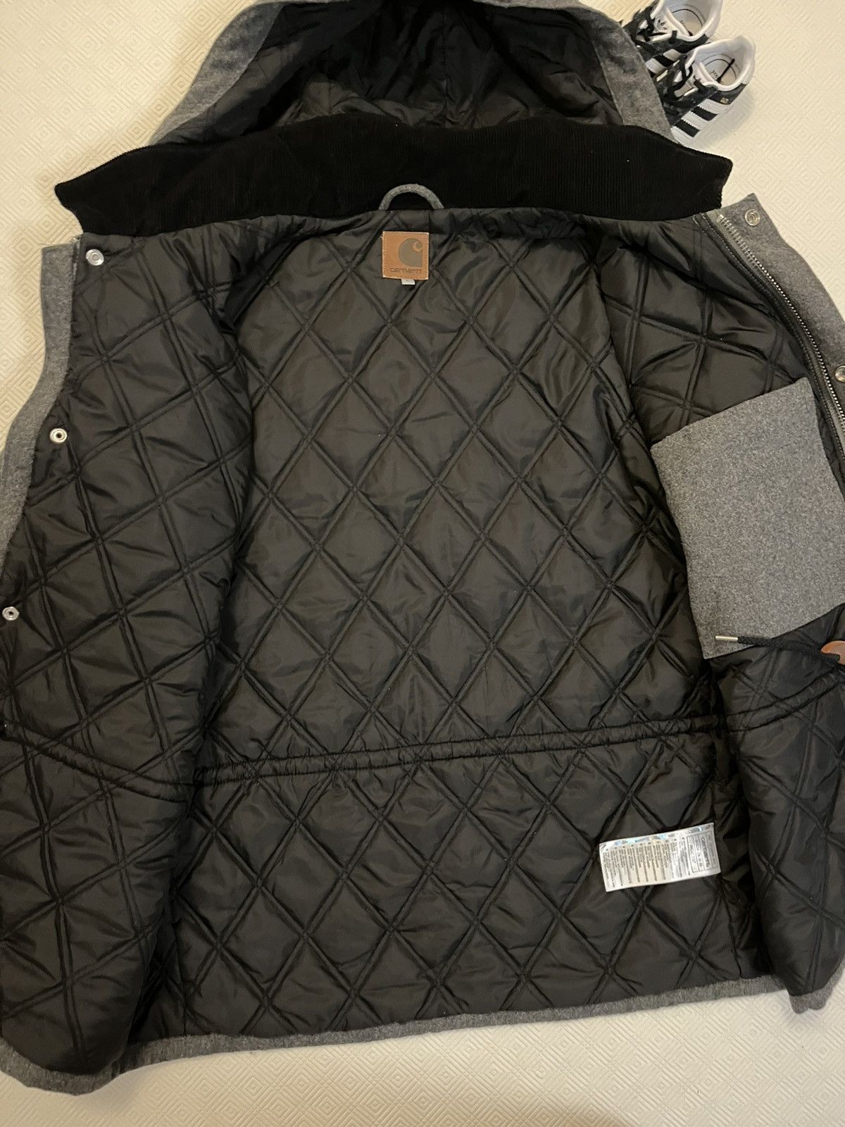 Carhartt Carhartt WIP Arctic Coat Wool – Grey (Size L) Size US L / EU 52-54 / 3 - 8 Thumbnail