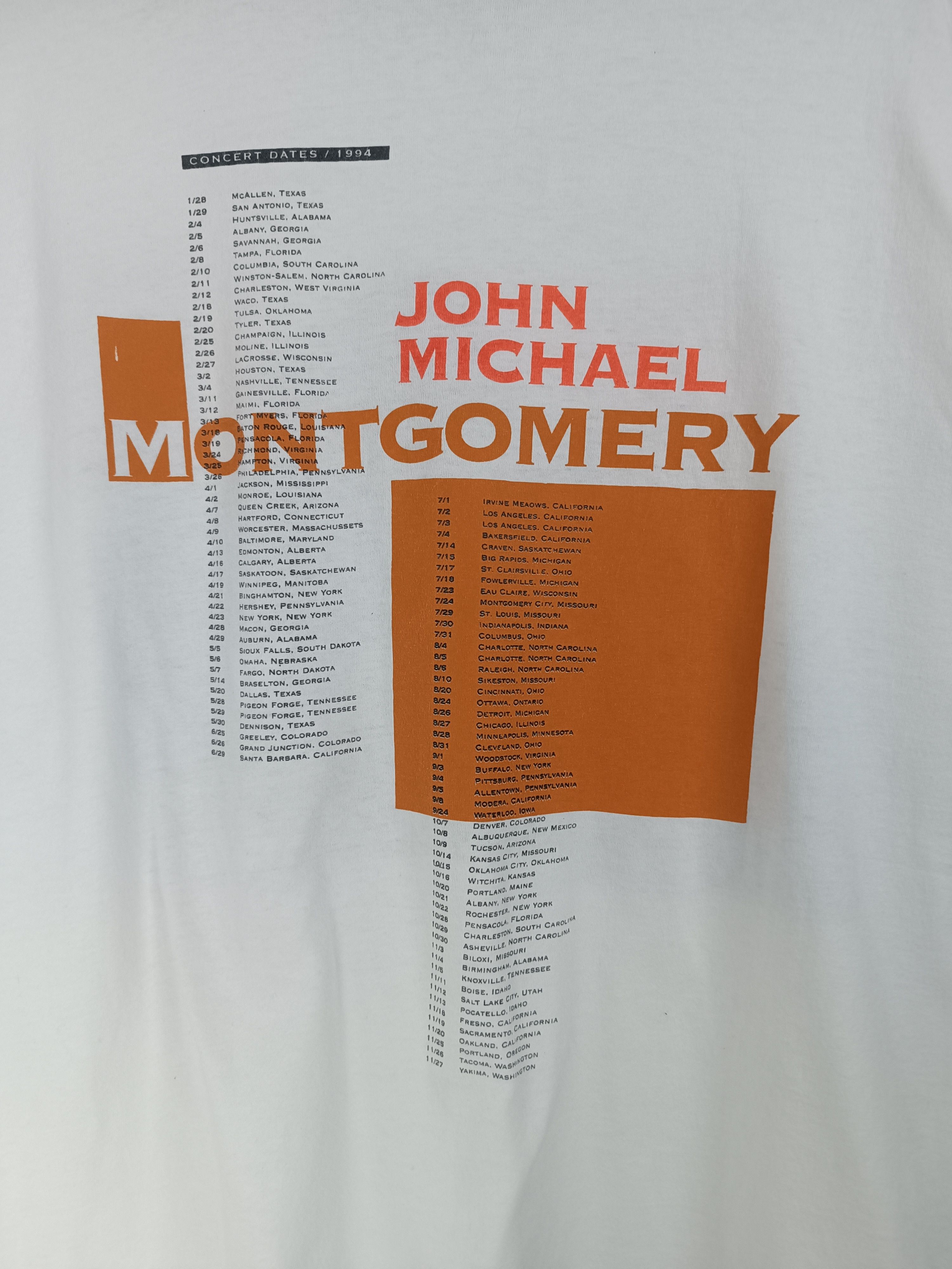 Country Road VINTAGE 1994 JOHN MICHAEL MONTGOMERY TOUR COUNTRY SINGER Size US XL / EU 56 / 4 - 14 Thumbnail