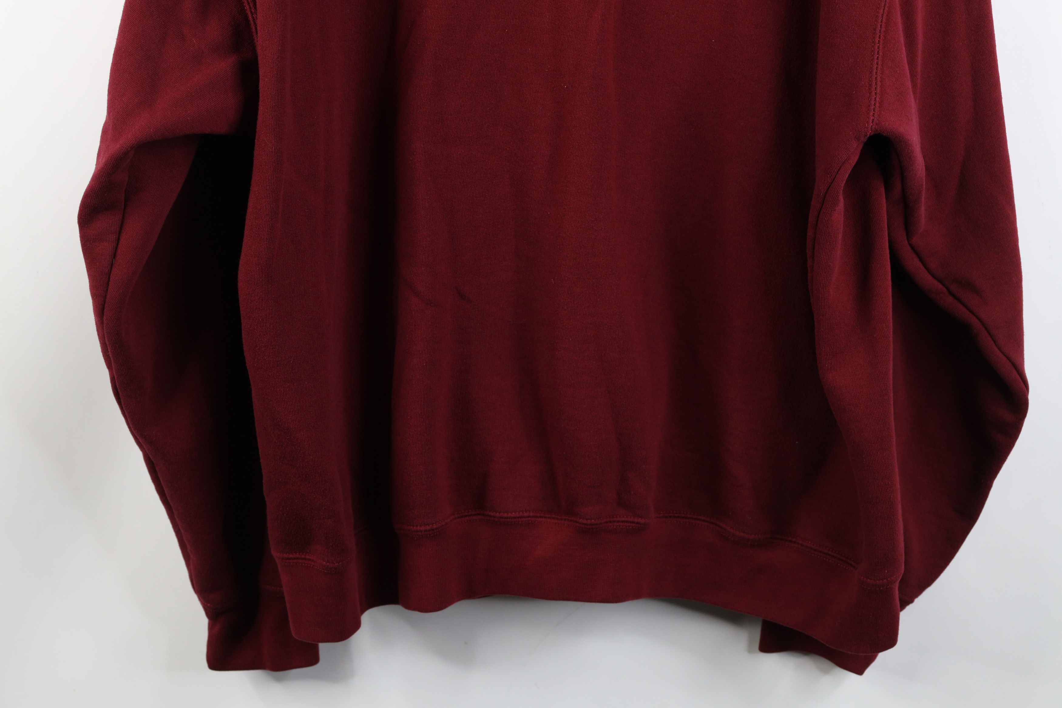 Vintage Vintage 90s Y2K Streetwear Heavyweight Hoodie Sweatshirt Red Size US XL / EU 56 / 4 - 13 Thumbnail