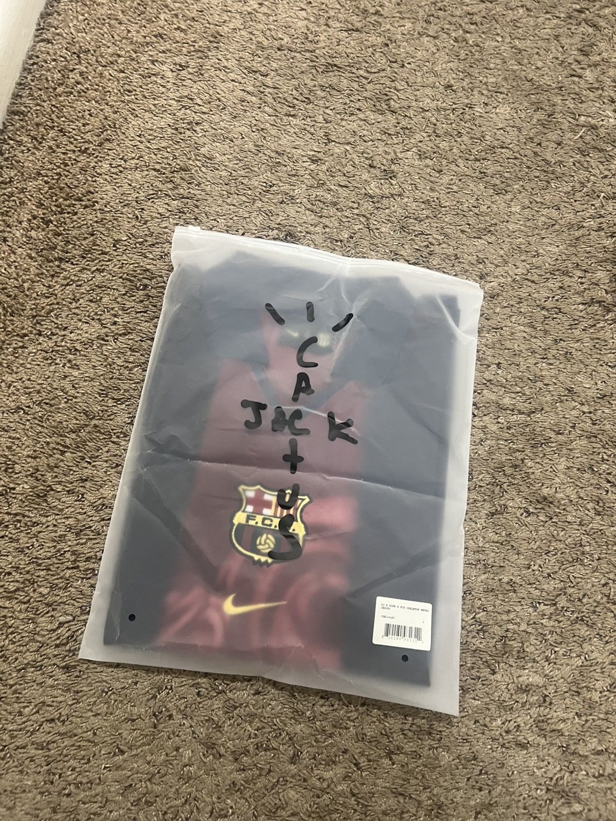 Nike × Travis Scott Travis Scott x Nike FC Barcelona 01 Jersey Size US L / EU 52-54 / 3 - 6 Thumbnail