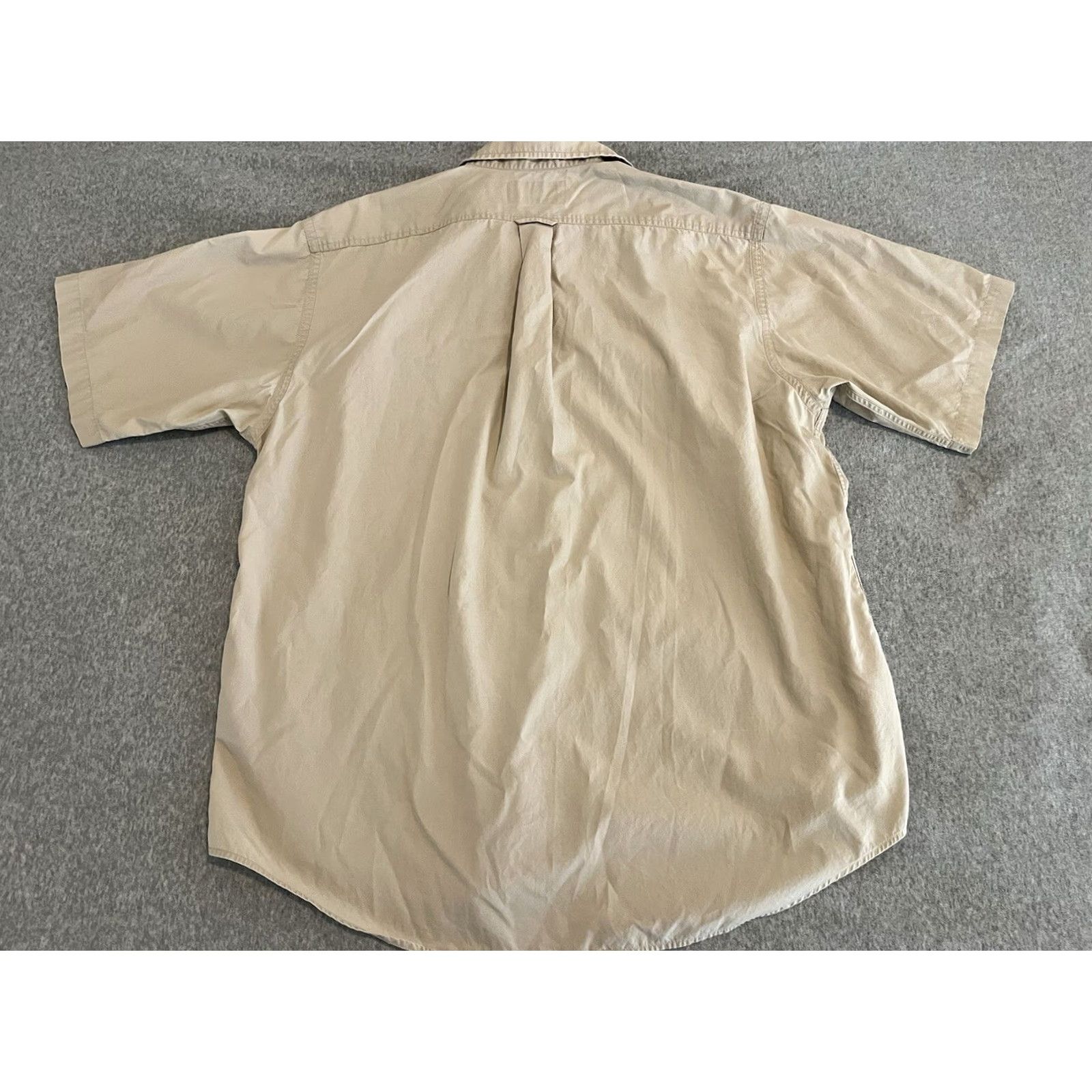 Filson Filson Short Sleeve Button-Up Shirt Mens L Beige Cotton Regular Slim? (Note: Original lacks Slim; keeping core elements) Size US L / EU 52-54 / 3 - 3 Thumbnail