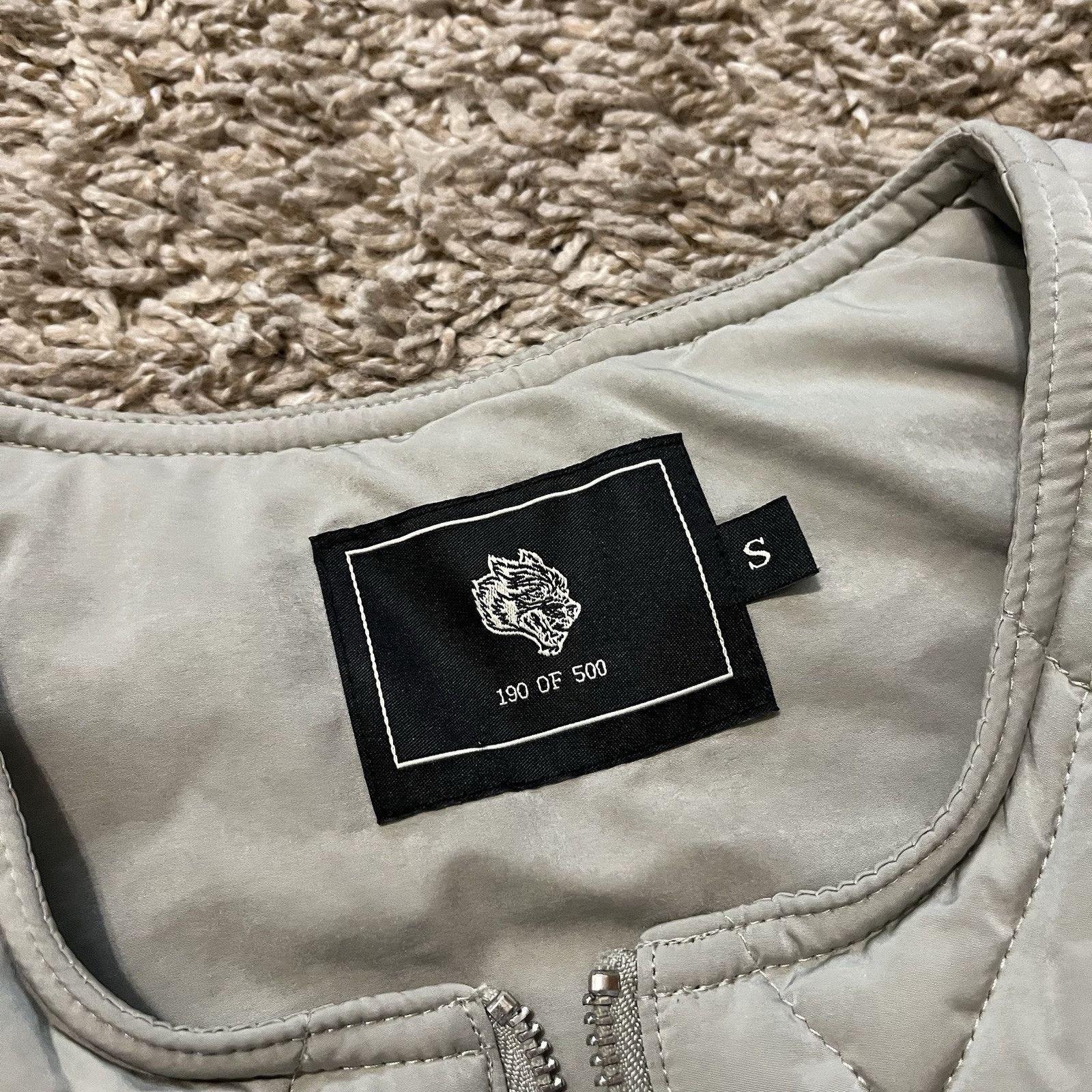 Wolves Quilted Puffer Limited Edition 190/500 Full Zip Vest