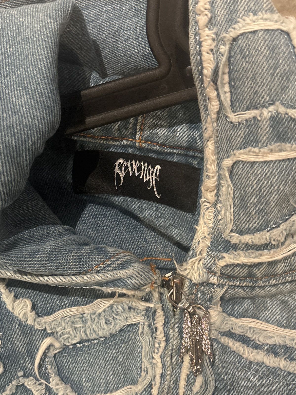 Revenge Revenge spiderweb jean jacket XL Size US XL / EU 56 / 4 - 8 Thumbnail