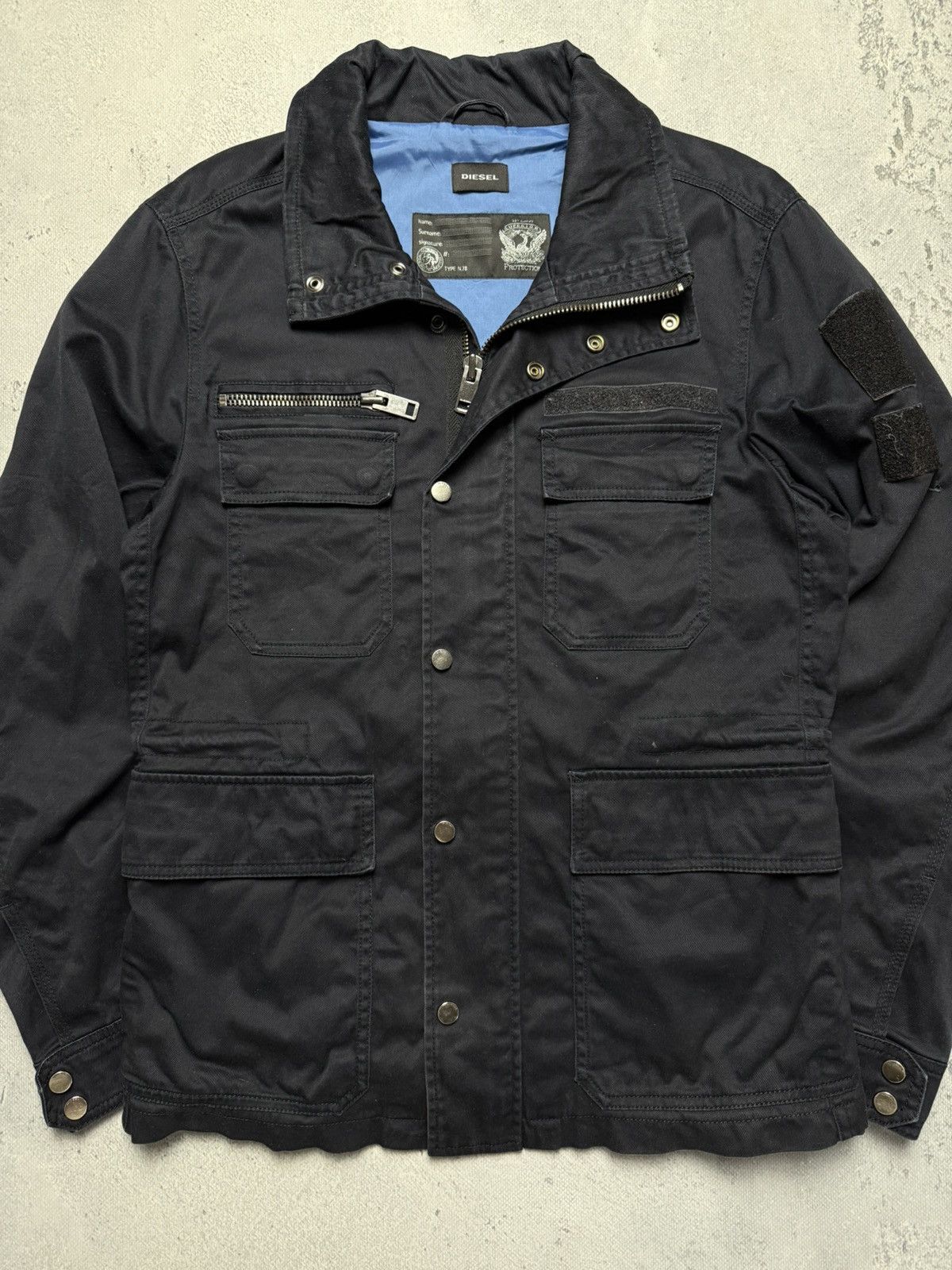 Diesel Rare Vintage Diesel Cotton Jacket Logo Black y2k 90s Size US M / EU 48-50 / 2 - 4 Thumbnail